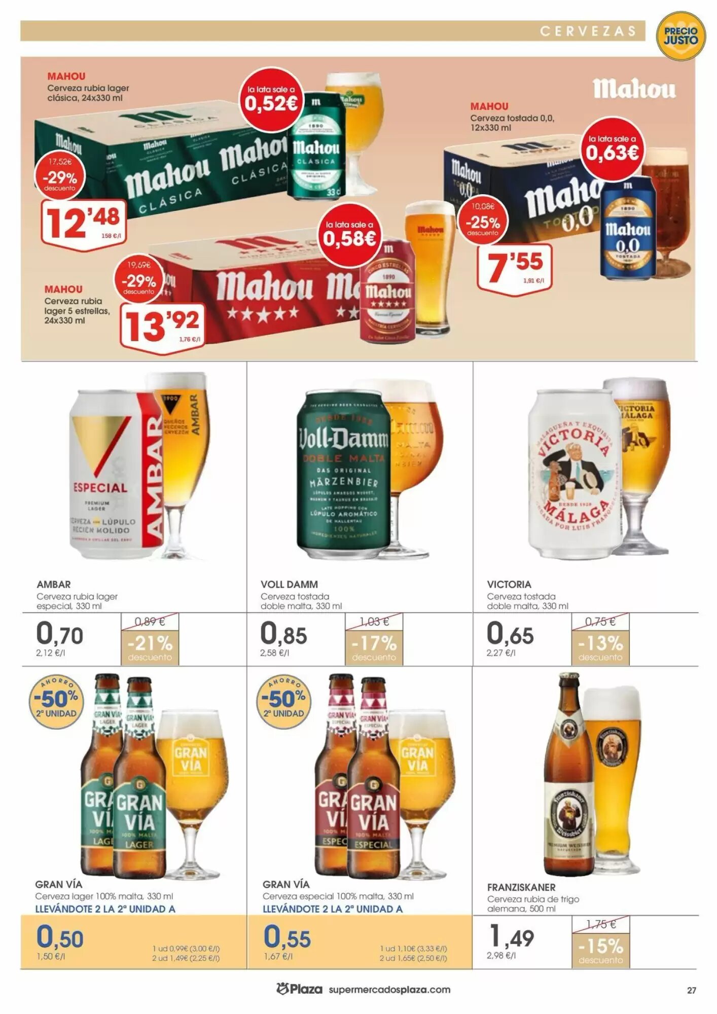 Folleto promocional de Supermercados Plaza válido desde el 01/10/2026 - Página 27.