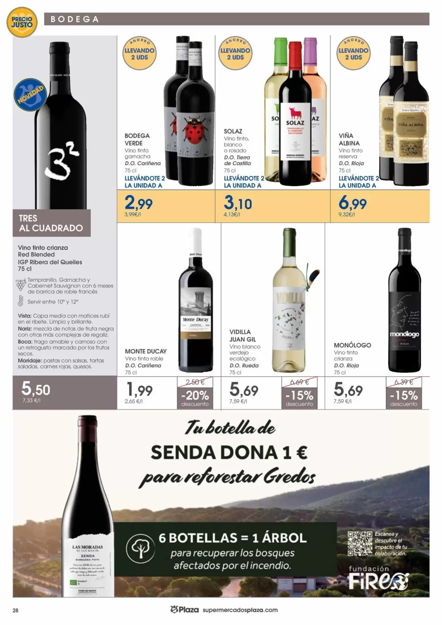 Folleto promocional de Supermercados Plaza válido desde el 01/10/2026 - Página 28.