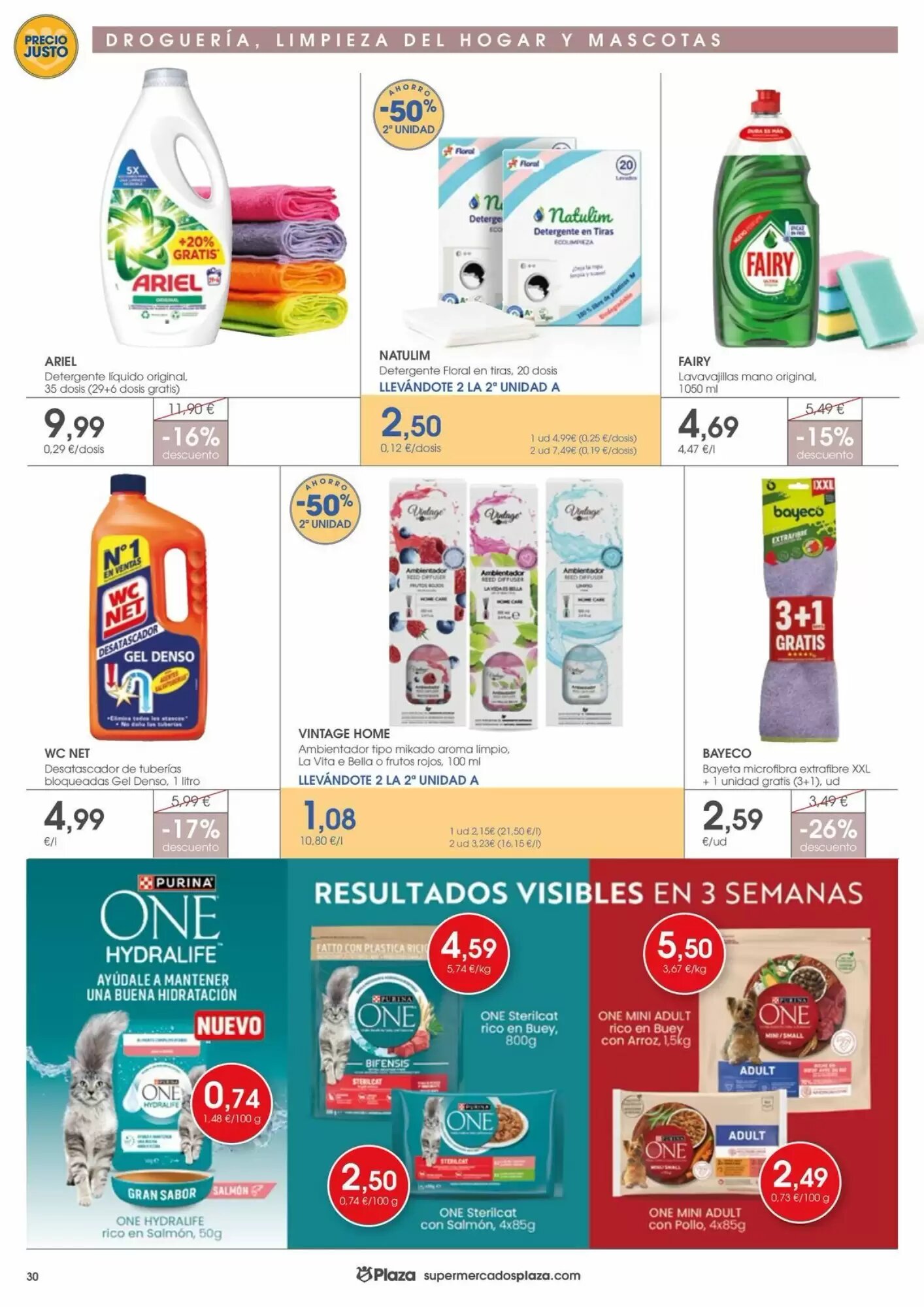 Folleto promocional de Supermercados Plaza válido desde el 01/10/2026 - Página 30.