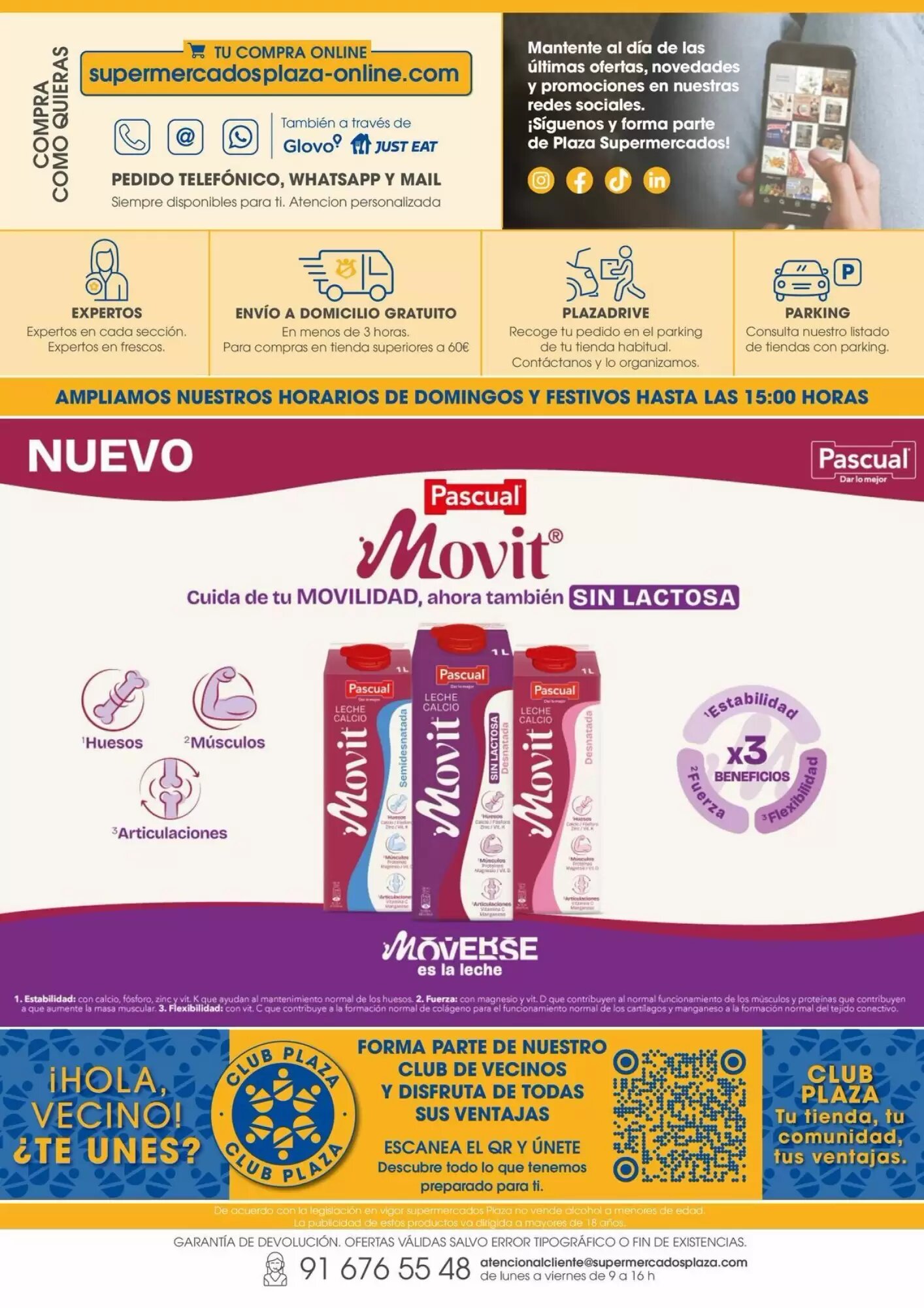 Folleto promocional de Supermercados Plaza válido desde el 01/10/2026 - Página 32.