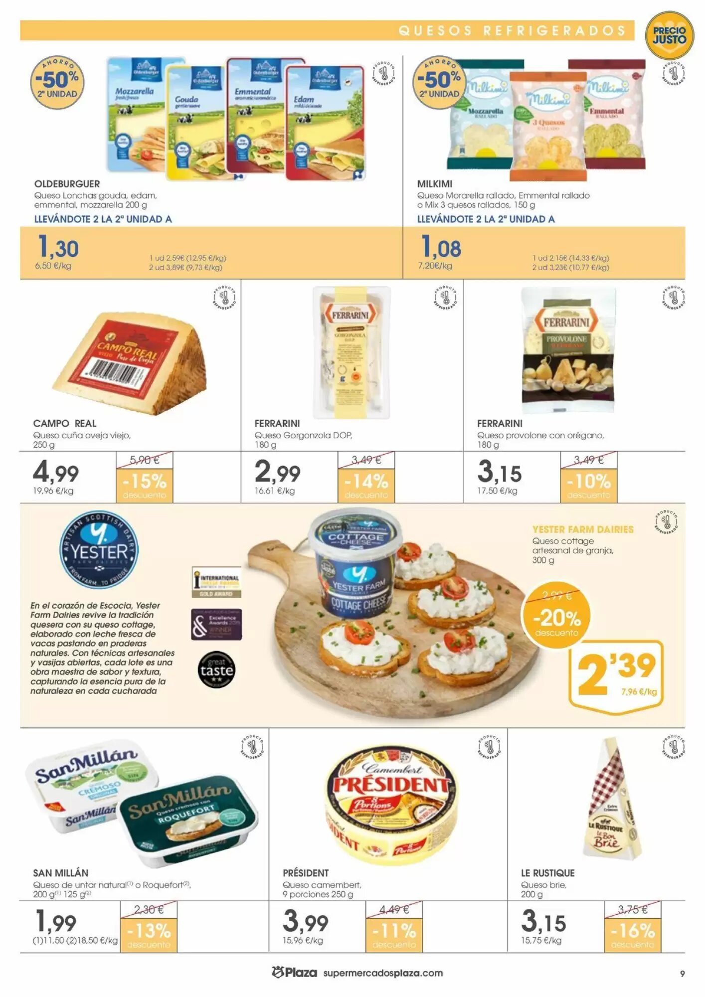 Folleto promocional de Supermercados Plaza válido desde el 01/10/2026 - Página 9.