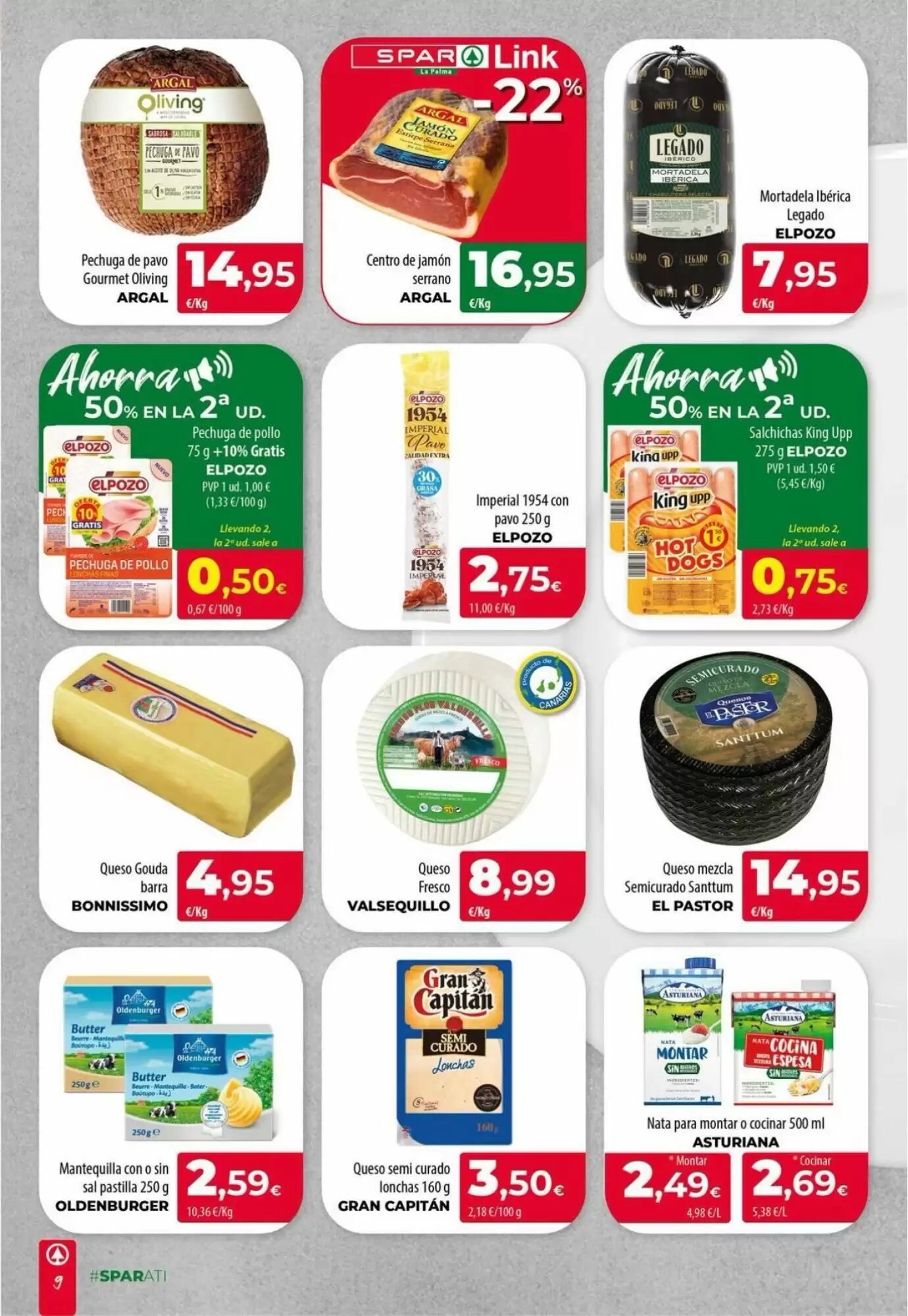 Folleto promocional de Spar La Palma válido desde el 01/10/2026 - Página 9.