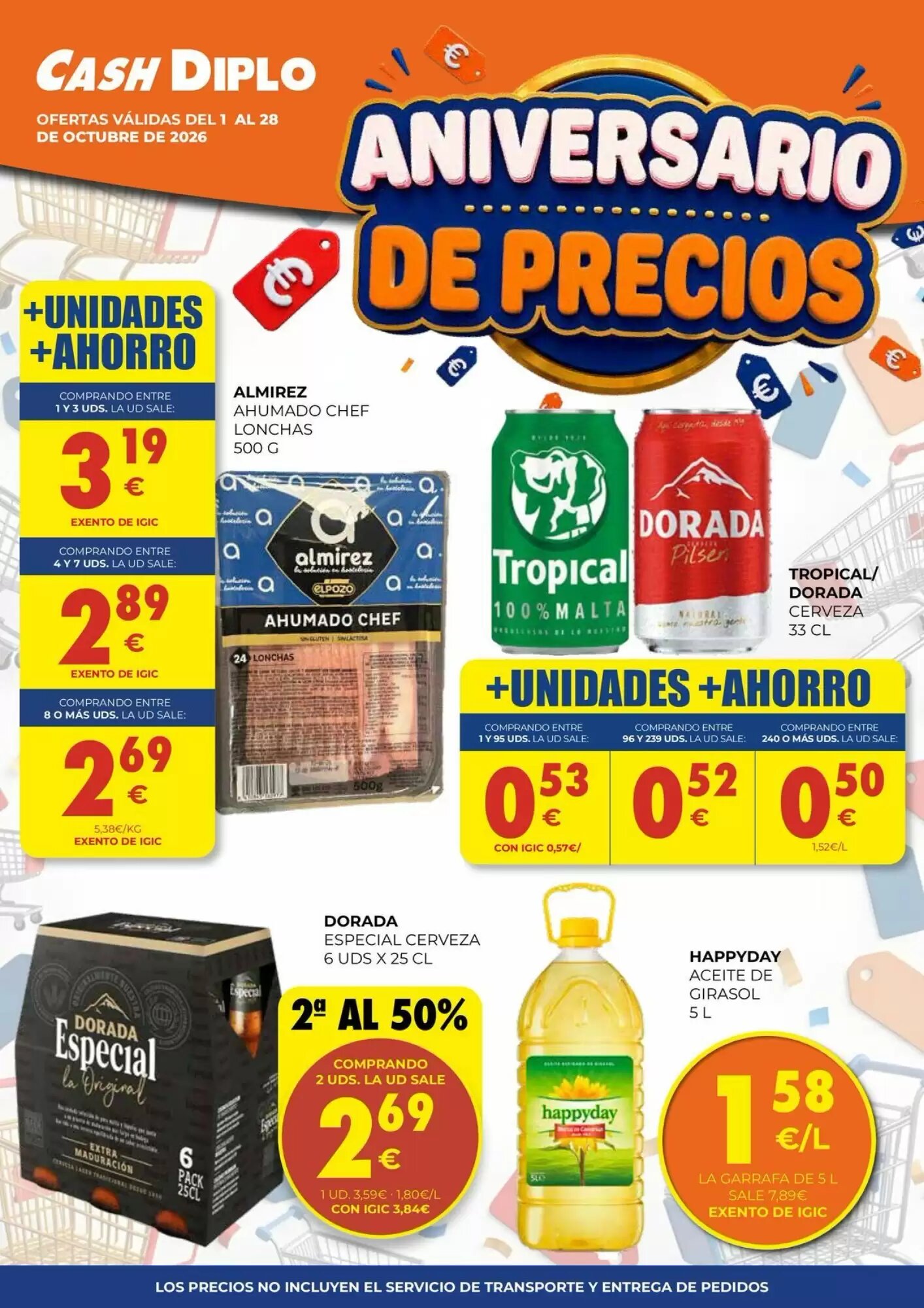 Folleto promocional de CashDiplo válido desde el 01/10/2026 - Página 1.