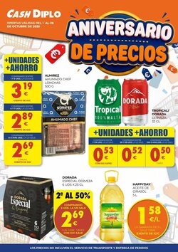 Folleto promocional de CashDiplo válido desde el 01/10/2026