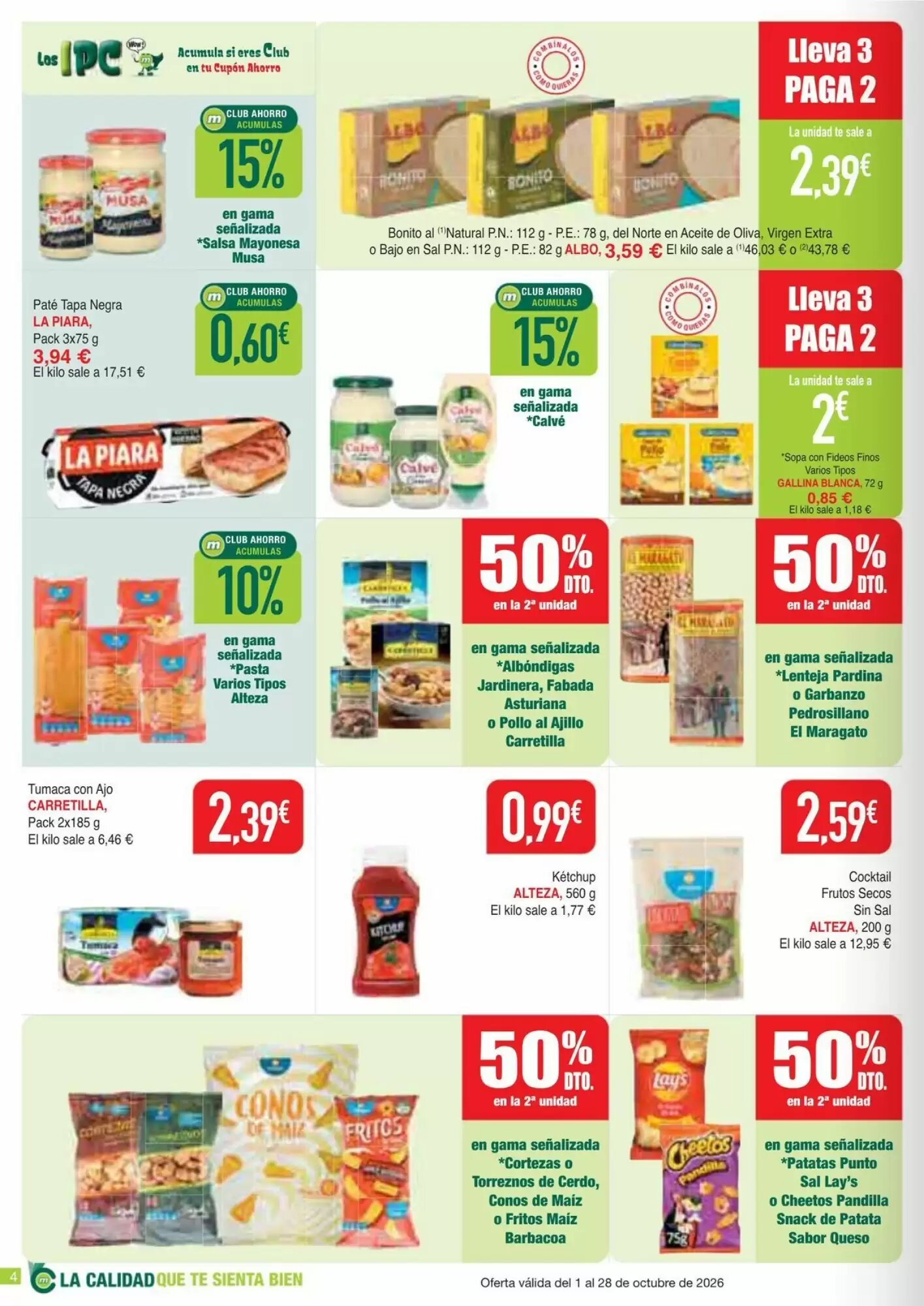 Folleto promocional de Masymas válido desde el 01/10/2026 - Página 4.