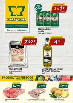 Folleto promocional de Masymas válido desde el 01/10/2026