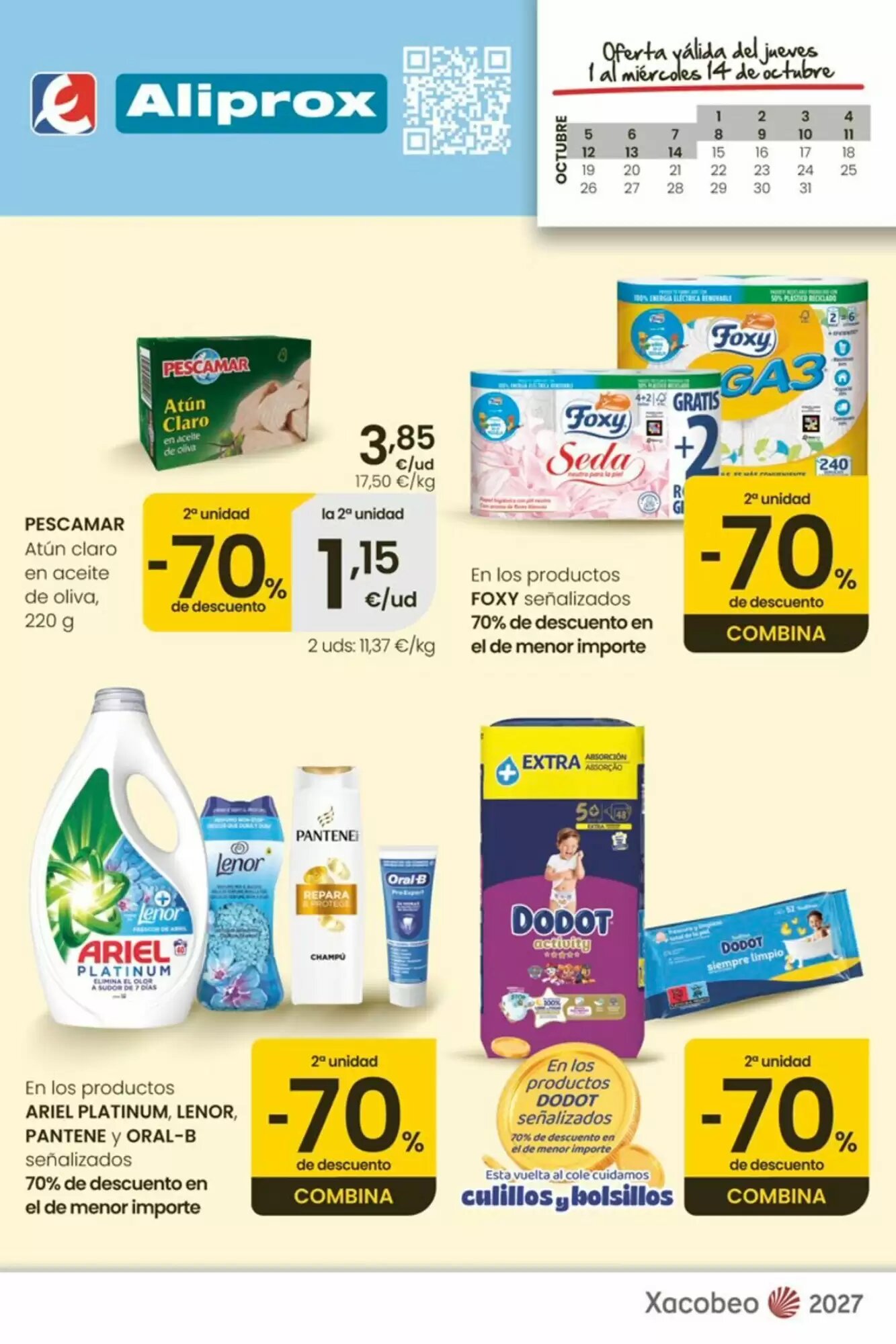 Folleto promocional de Aliprox válido desde el 01/10/2026 - Página 1.