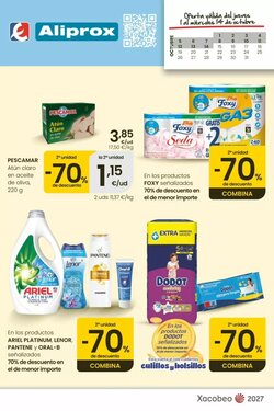 Folleto promocional de Aliprox válido desde el 01/10/2026