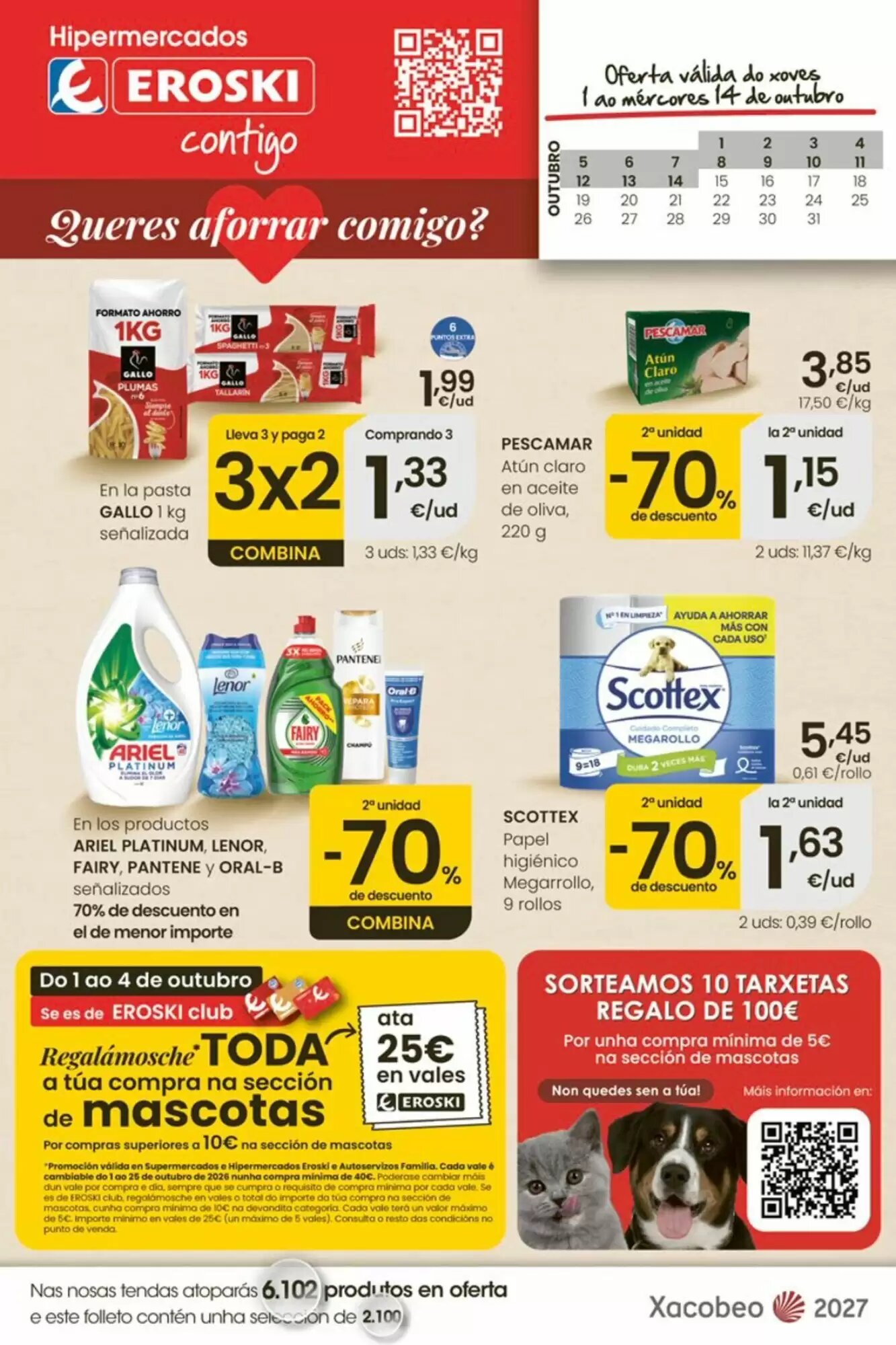 Folleto promocional de Eroski válido desde el 01/10/2026 - Página 1.