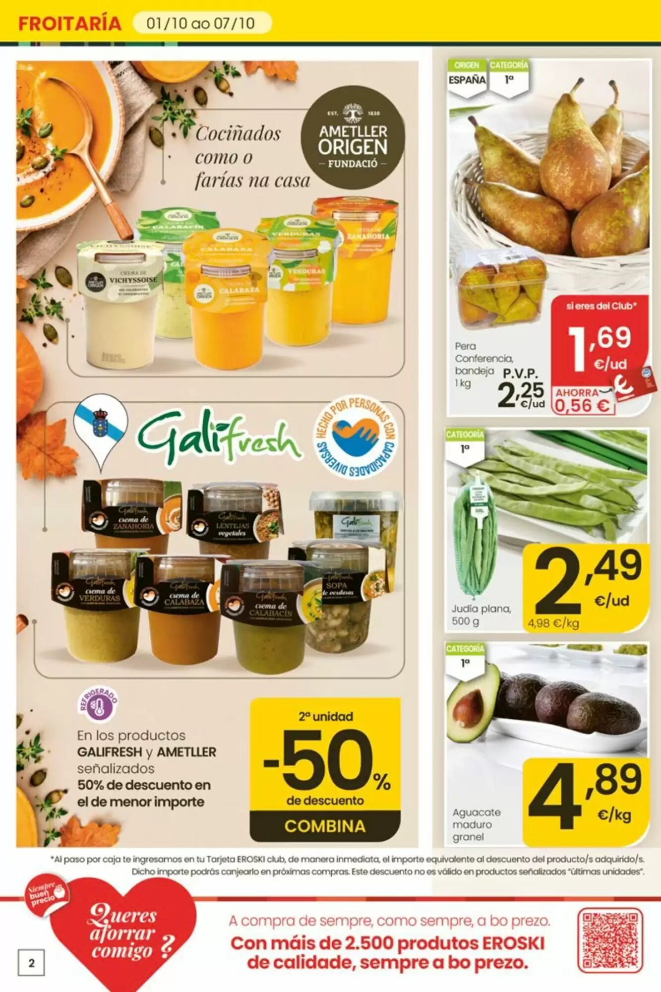 Folleto promocional de Eroski válido desde el 01/10/2026 - Página 2.
