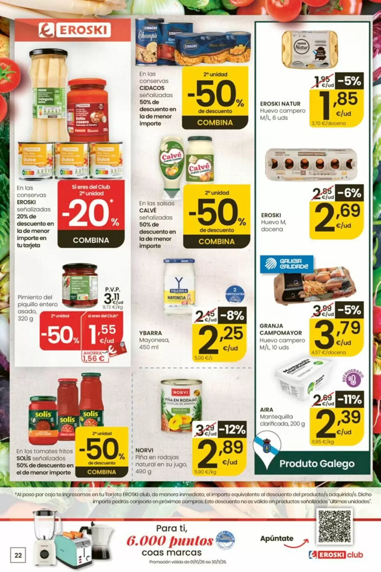 Folleto promocional de Eroski válido desde el 01/10/2026 - Página 22.
