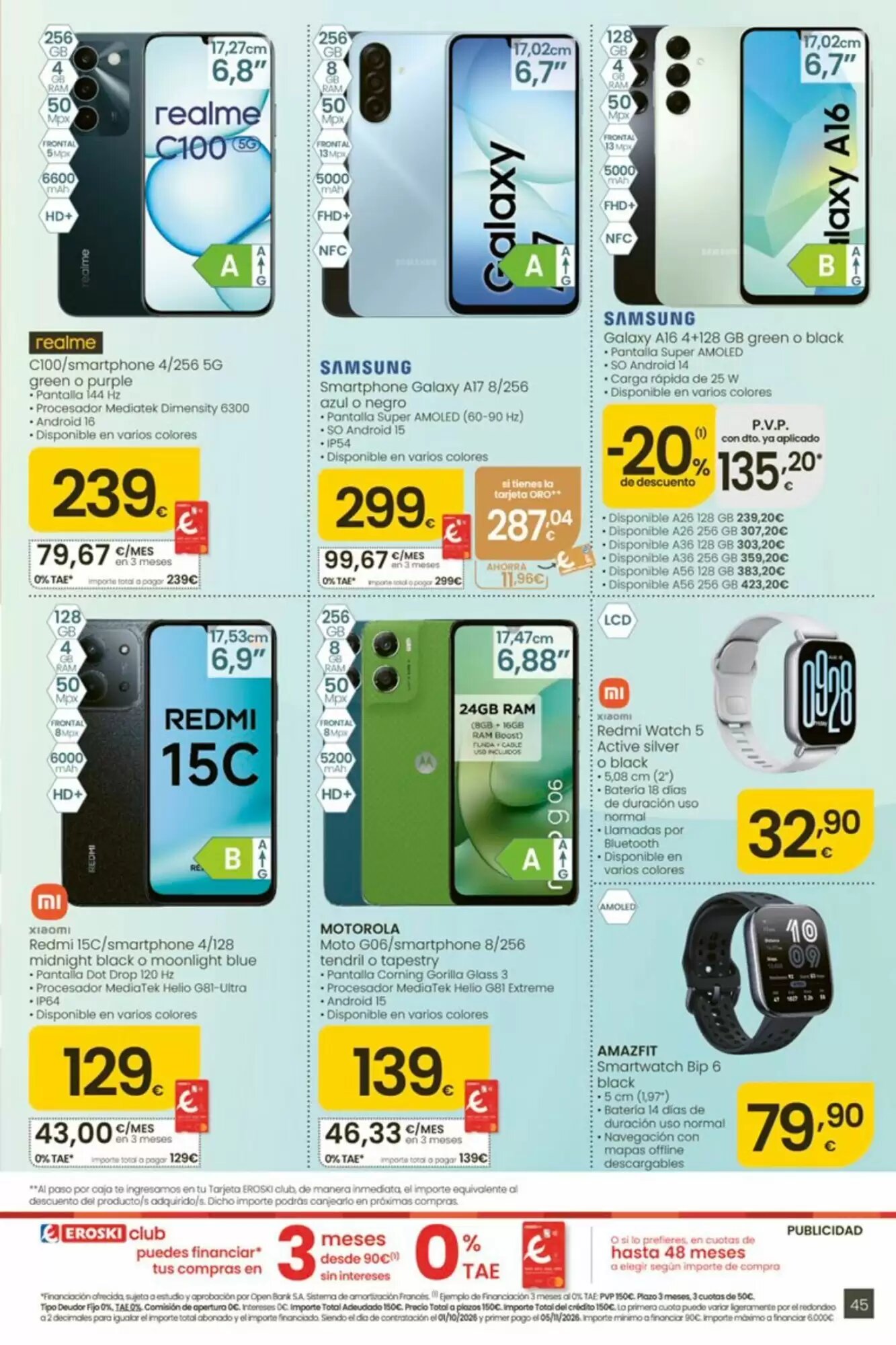 Folleto promocional de Eroski válido desde el 01/10/2026 - Página 45.