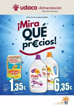 Folleto promocional de UDACO válido desde el 01/10/2026