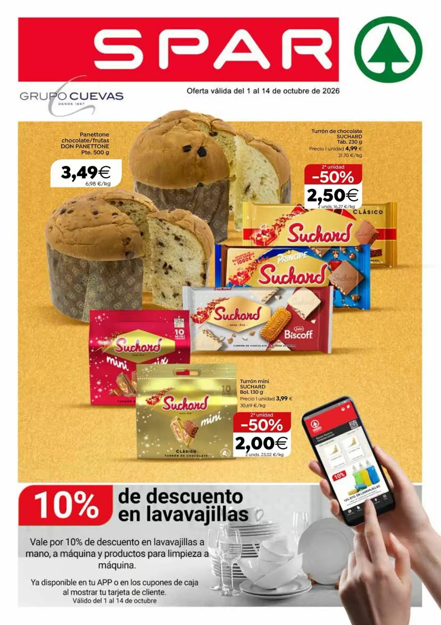 Folleto promocional de Spar válido desde el 01/10/2026 - Página 1.