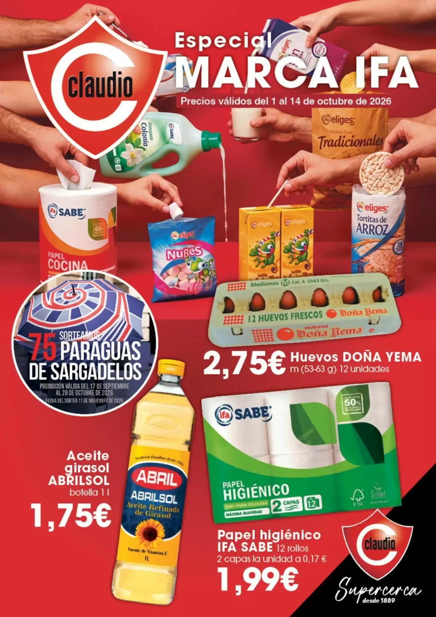 Folleto promocional de Claudio válido desde el 01/10/2026 - Página 1.