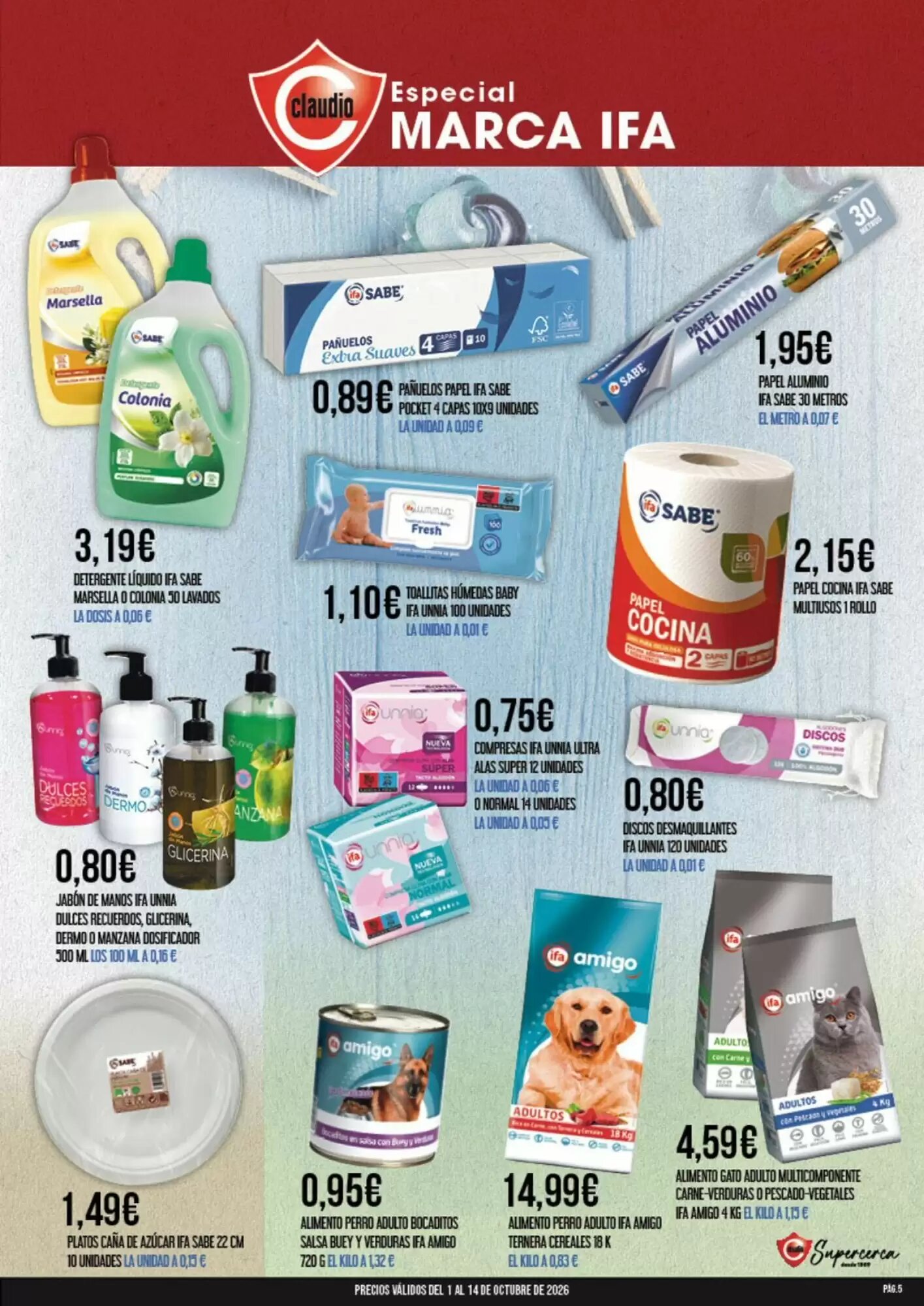Folleto promocional de Claudio válido desde el 01/10/2026 - Página 5.