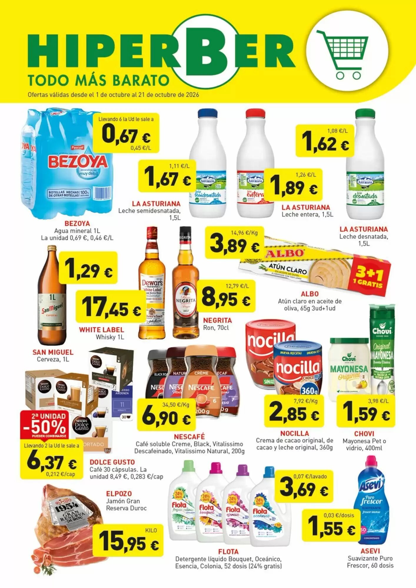 Folleto promocional de Hiperber válido desde el 01/10/2026 - Página 1.