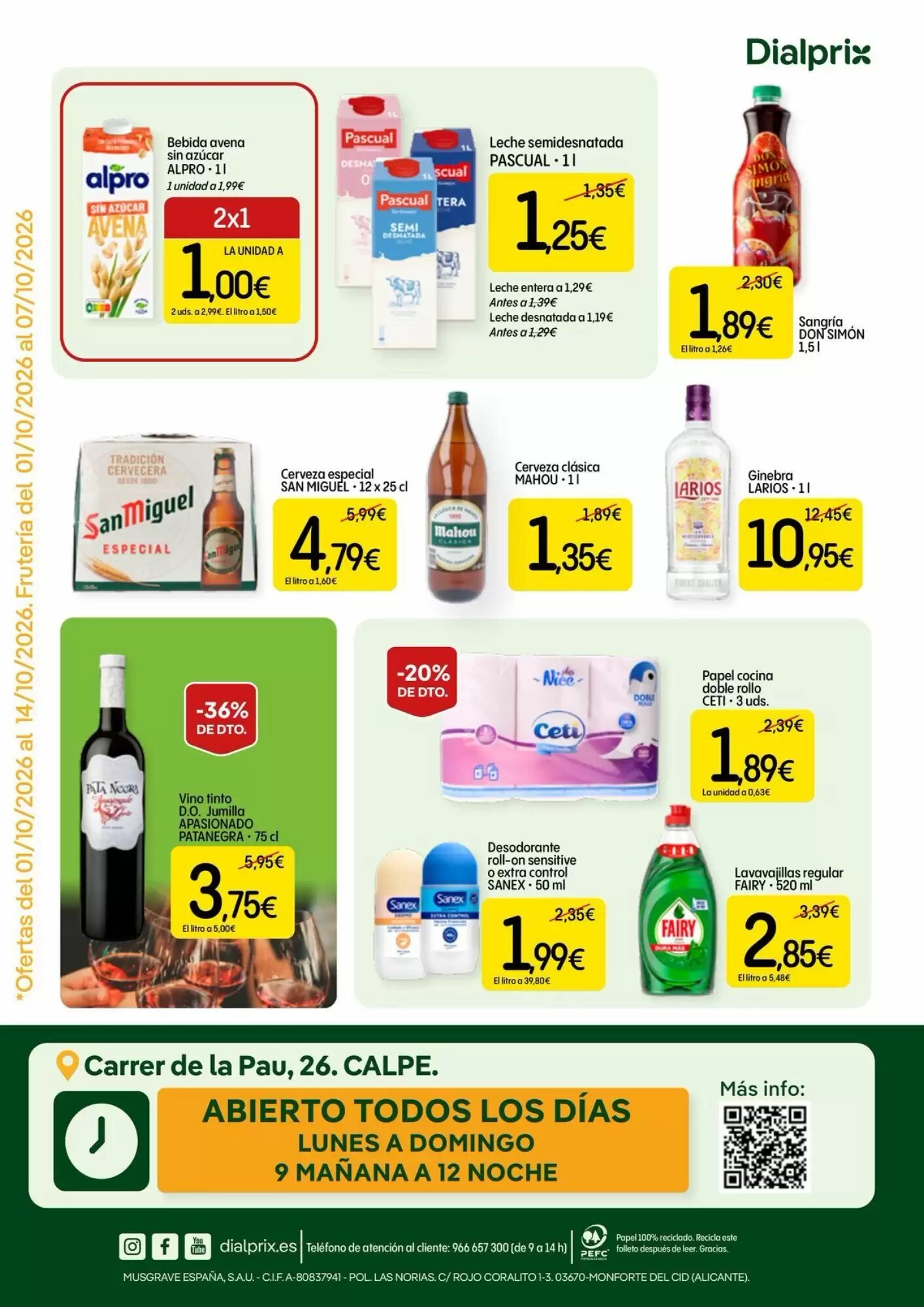 Folleto promocional de Dialprix válido desde el 01/10/2026 - Página 4.