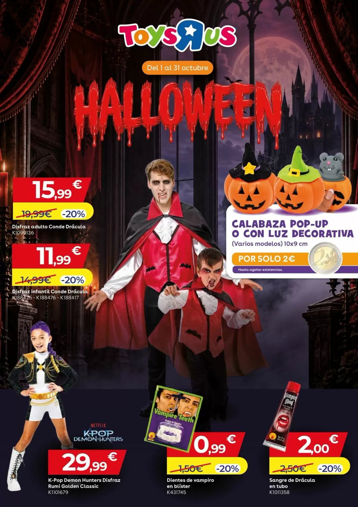 Folleto promocional de ToysRus válido desde el 01/10/2026 - Página 1.
