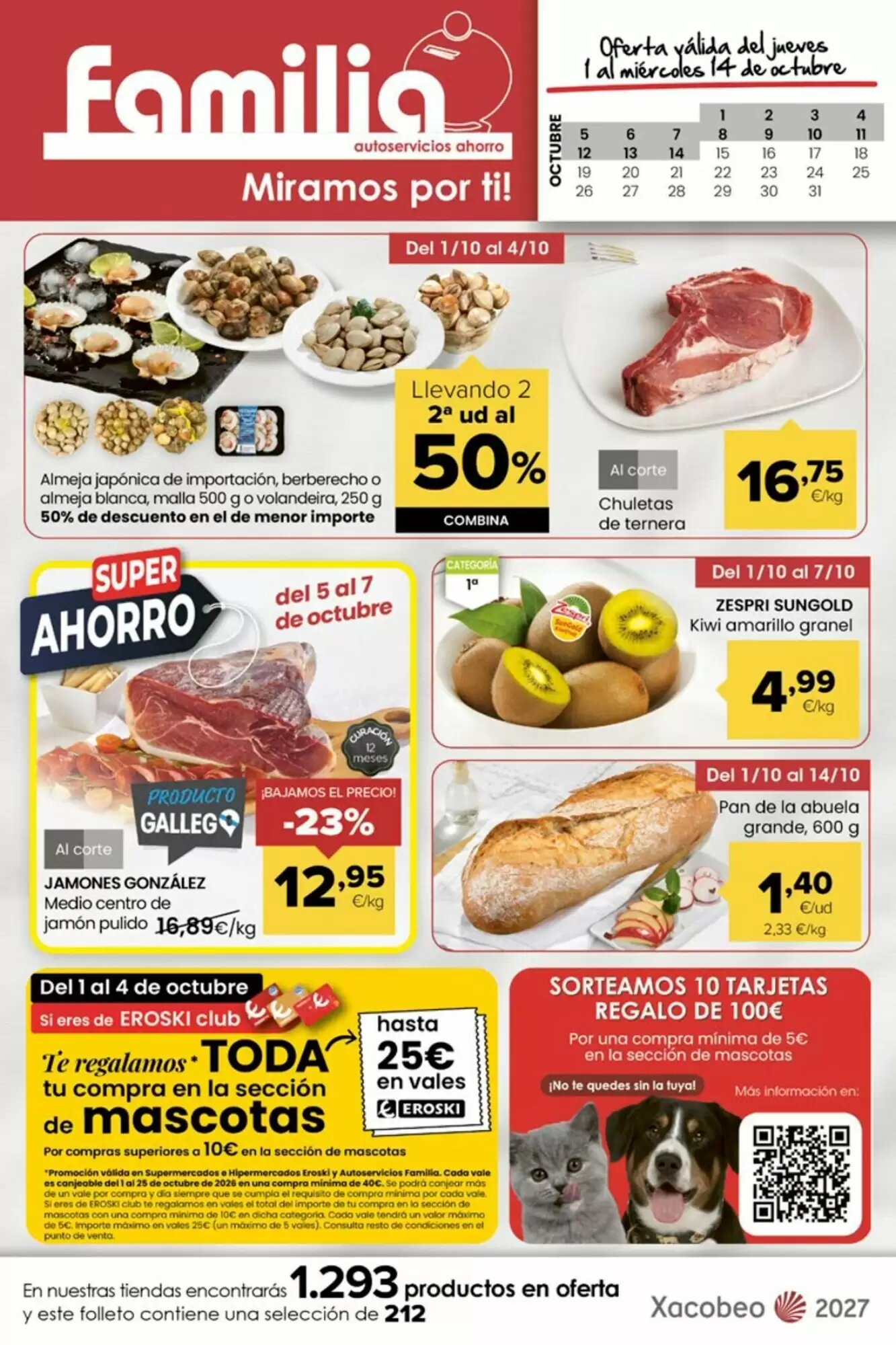 Folleto promocional de Autoservicios Familia válido desde el 01/10/2026 - Página 1.