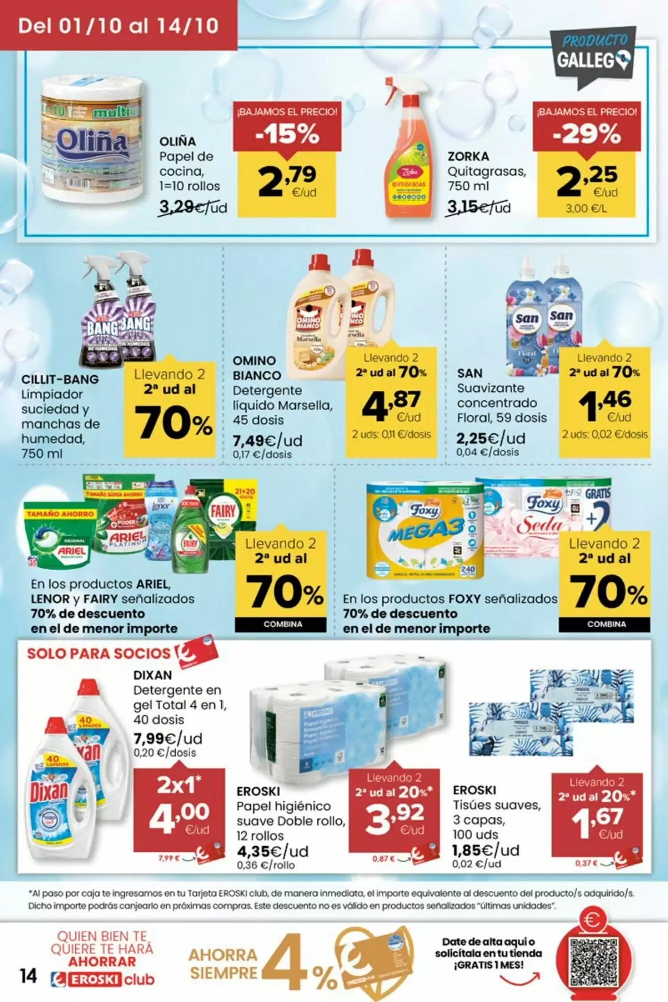 Folleto promocional de Autoservicios Familia válido desde el 01/10/2026 - Página 14.