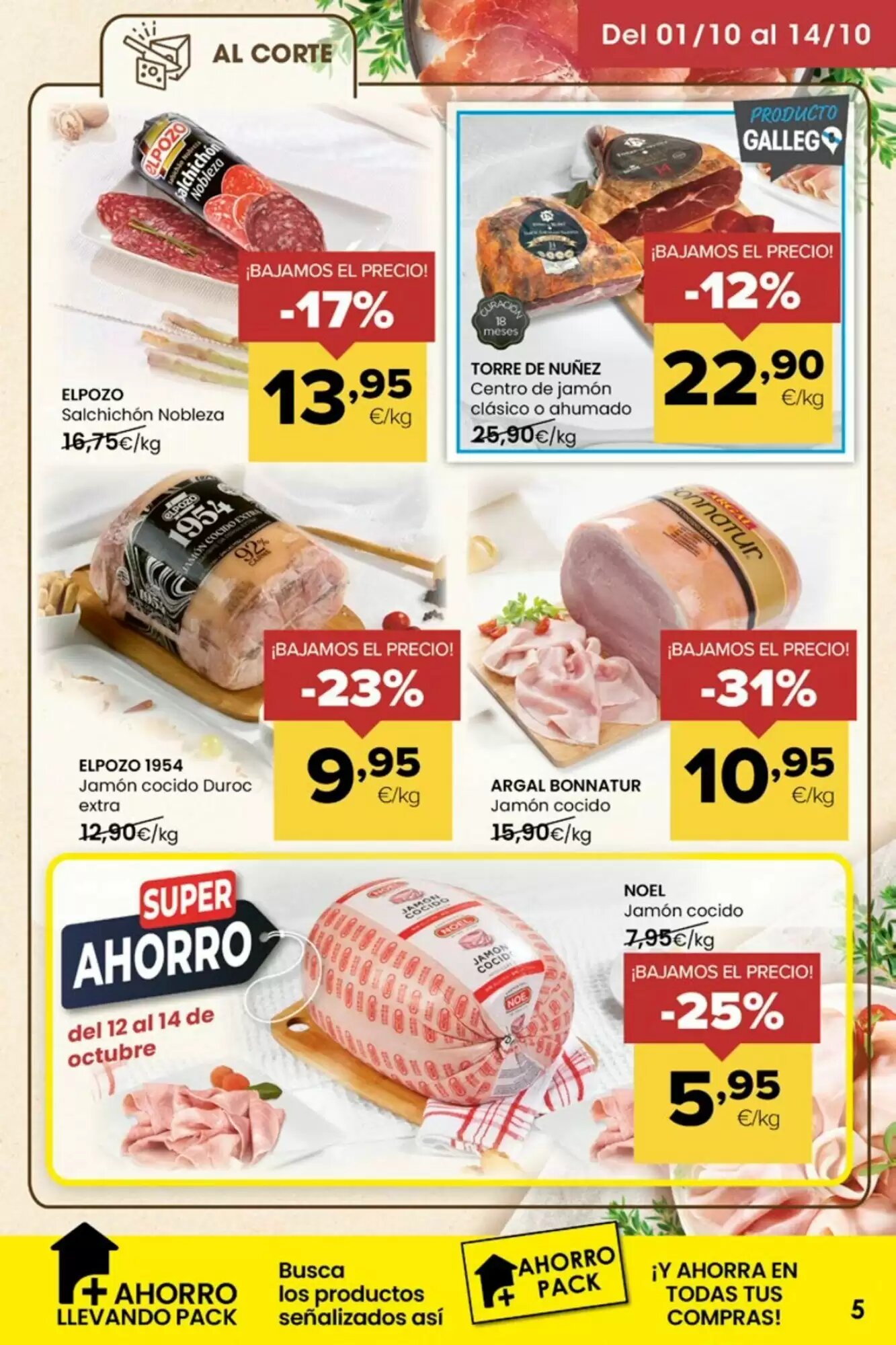 Folleto promocional de Autoservicios Familia válido desde el 01/10/2026 - Página 5.