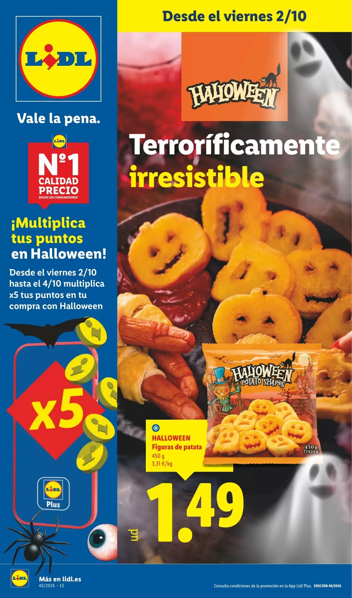 Folleto promocional de Lidl válido desde el 02/10/2026 - Página 1.