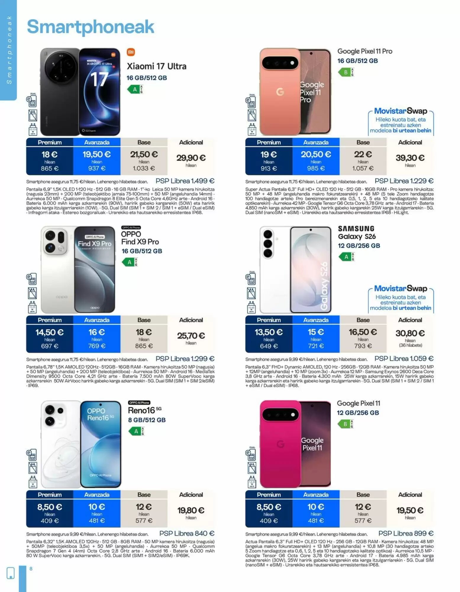 Folleto promocional de Movistar válido desde el 02/10/2026 - Página 8.