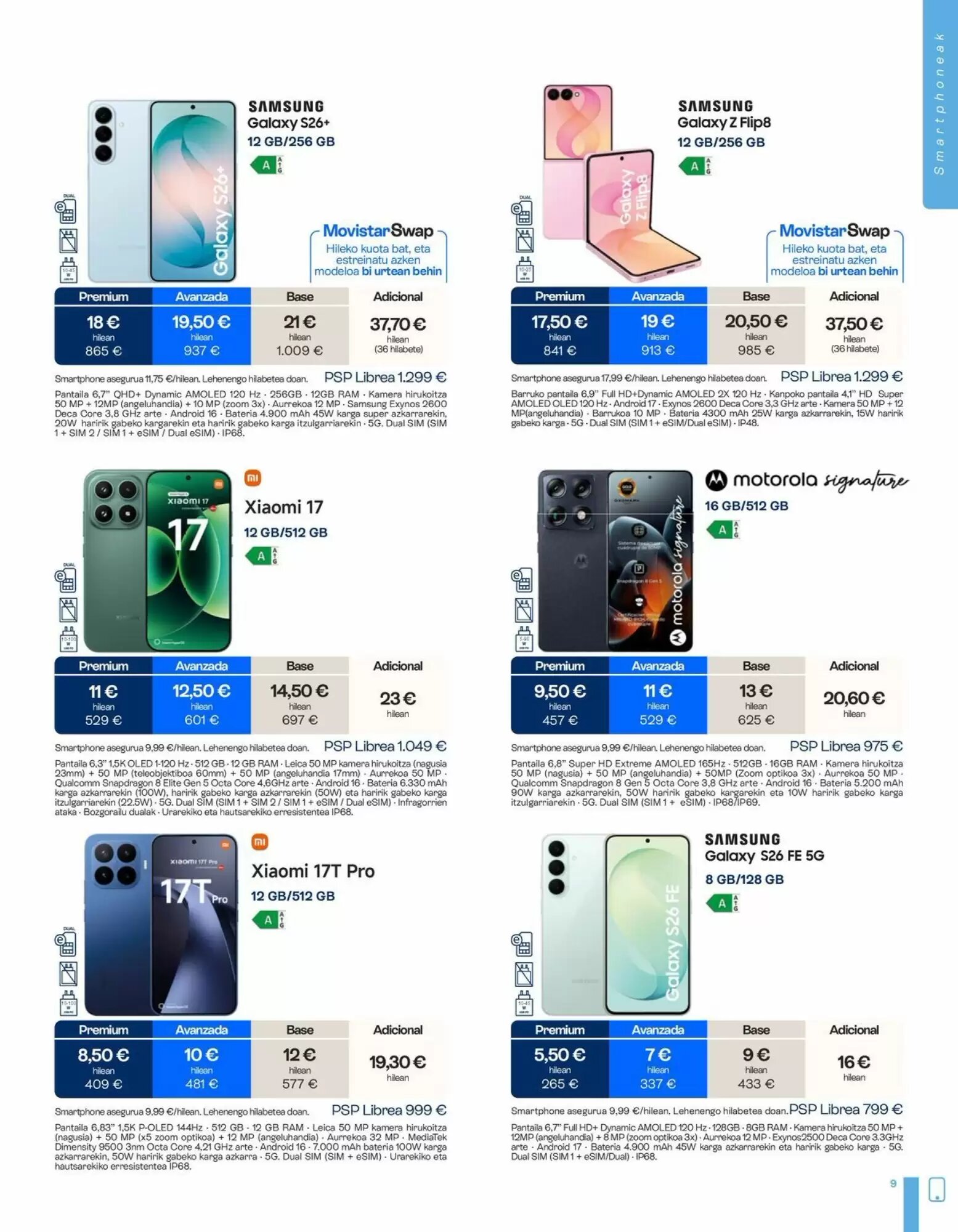 Folleto promocional de Movistar válido desde el 02/10/2026 - Página 9.