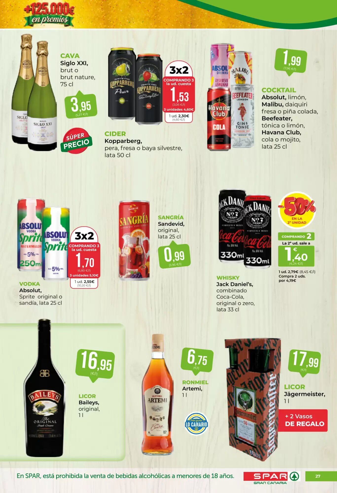 Folleto promocional de SPAR Gran Canaria válido desde el 02/10/2026 - Página 27.