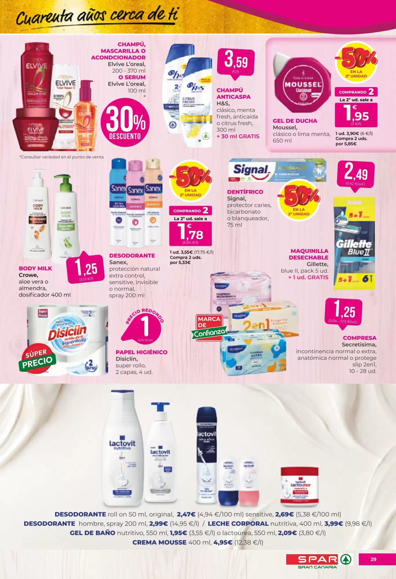 Folleto promocional de SPAR Gran Canaria válido desde el 02/10/2026 - Página 29.
