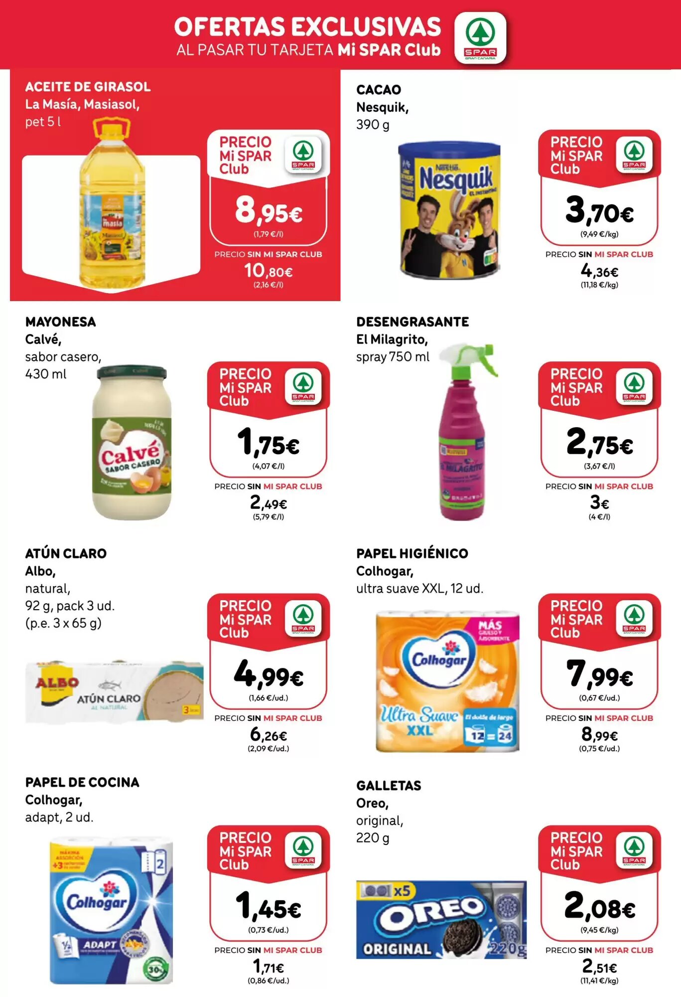 Folleto promocional de SPAR Gran Canaria válido desde el 02/10/2026 - Página 8.