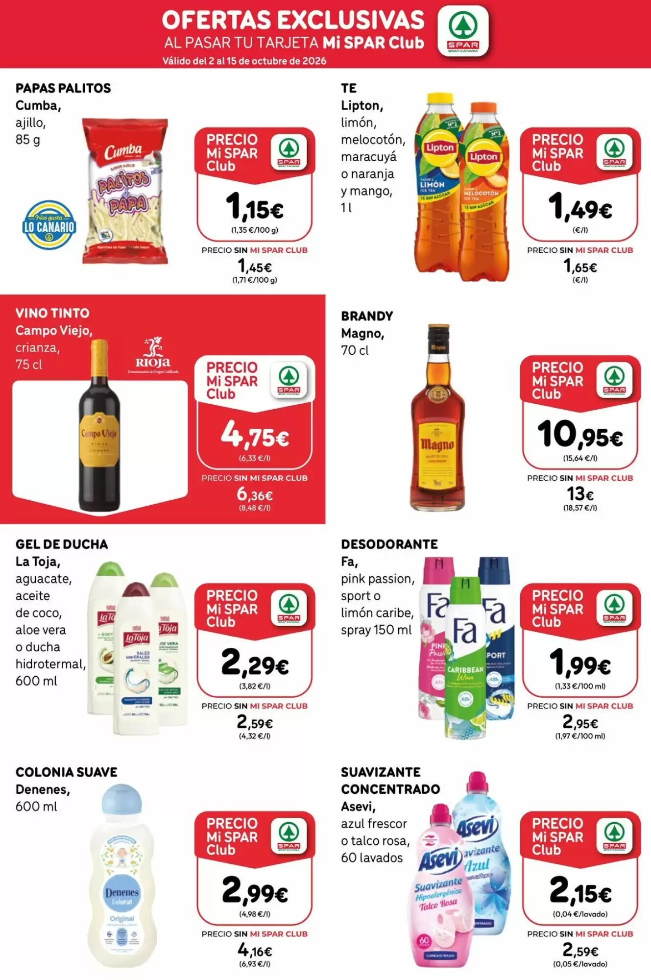 Folleto promocional de SPAR Gran Canaria válido desde el 02/10/2026 - Página 3.
