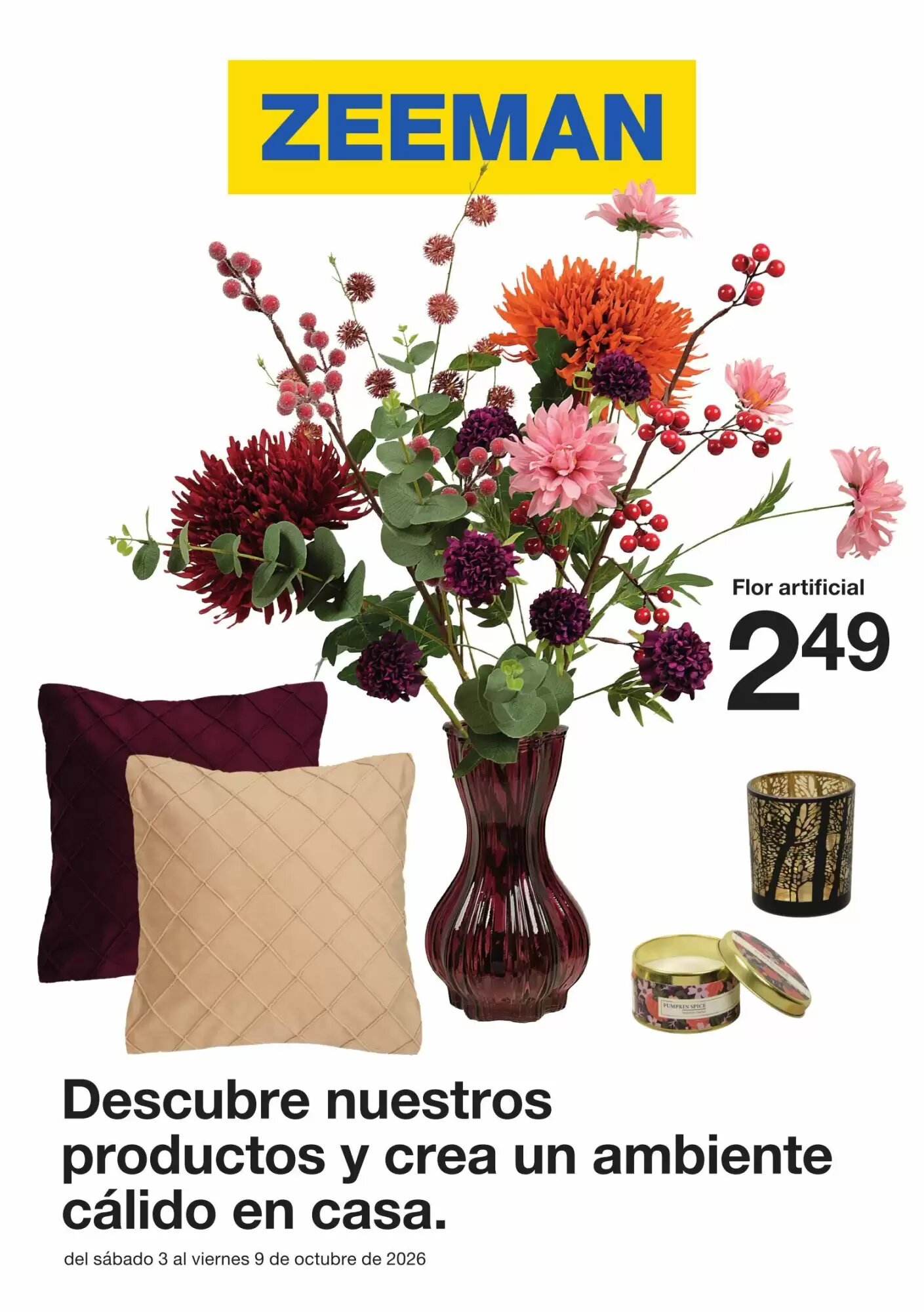 Folleto promocional de Zeeman válido desde el 03/10/2026 - Página 1.