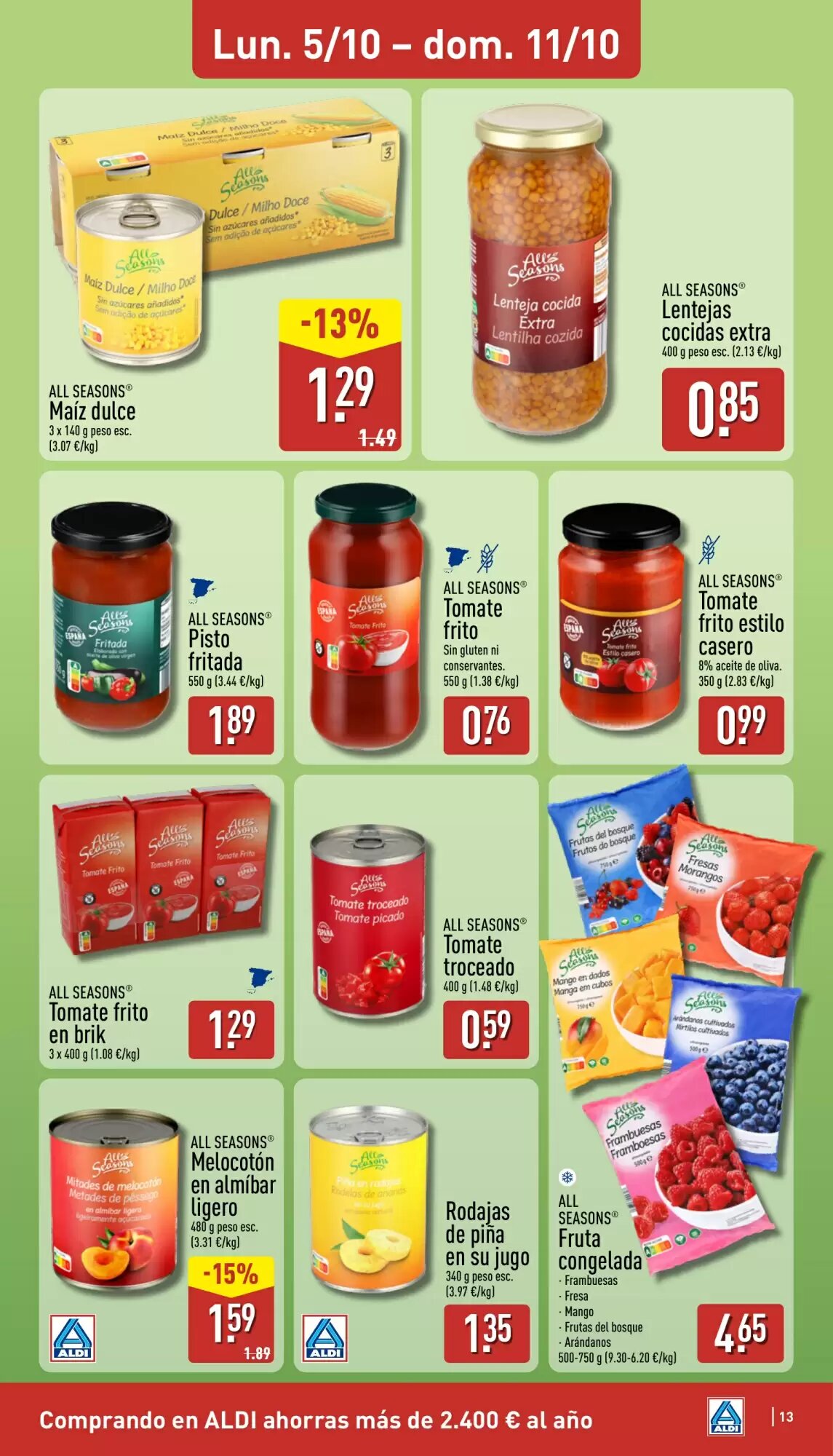 Folleto promocional de ALDI válido desde el 05/10/2026 - Página 13.