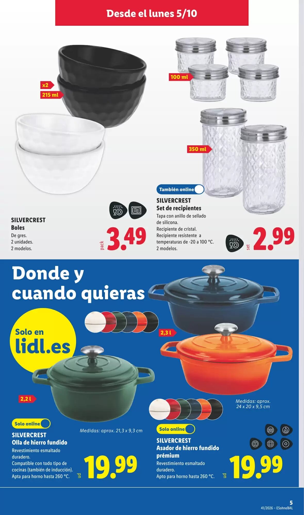 Folleto promocional de Lidl válido desde el 05/10/2026 - Página 9.