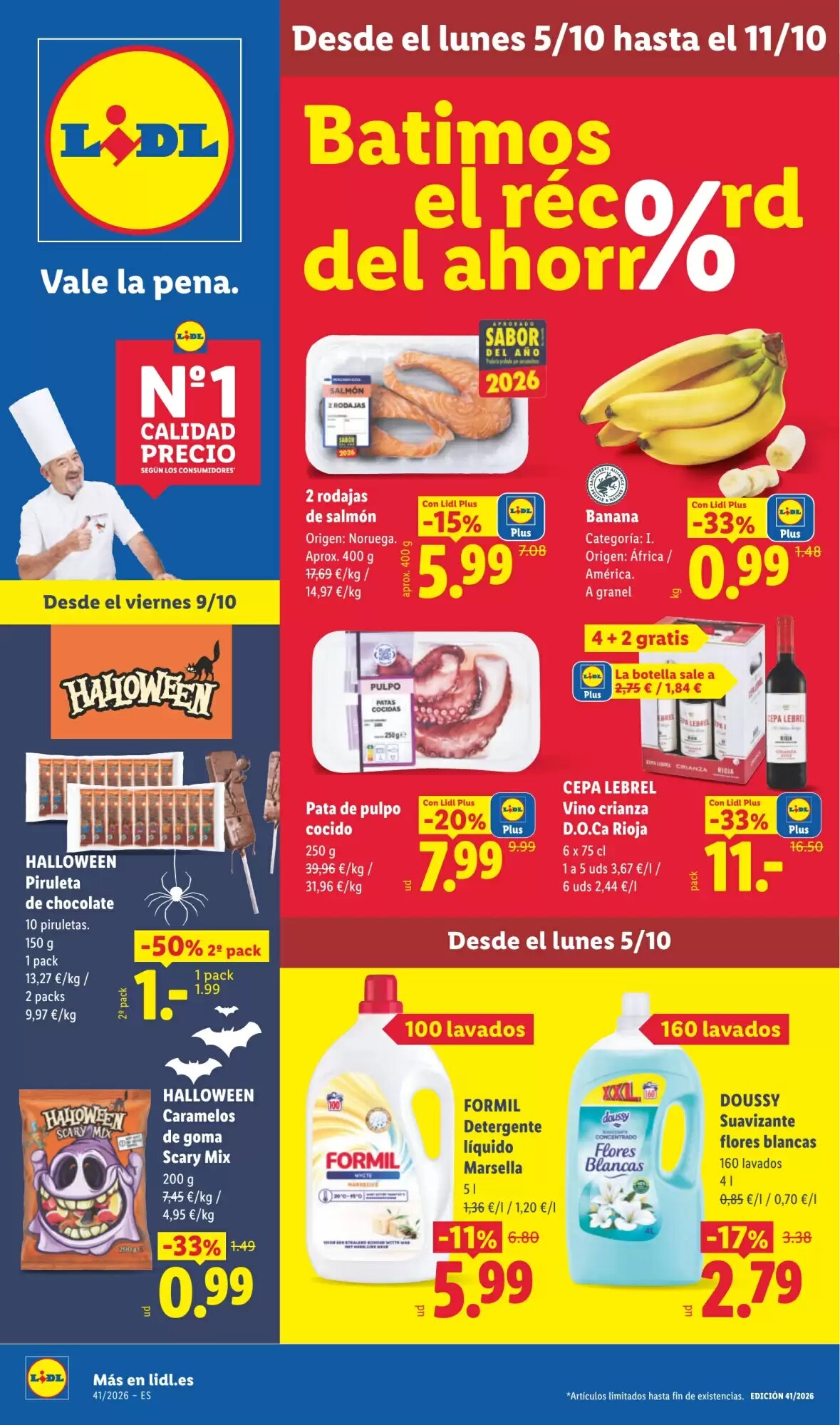 Folleto promocional de Lidl válido desde el 05/10/2026 - Página 1.