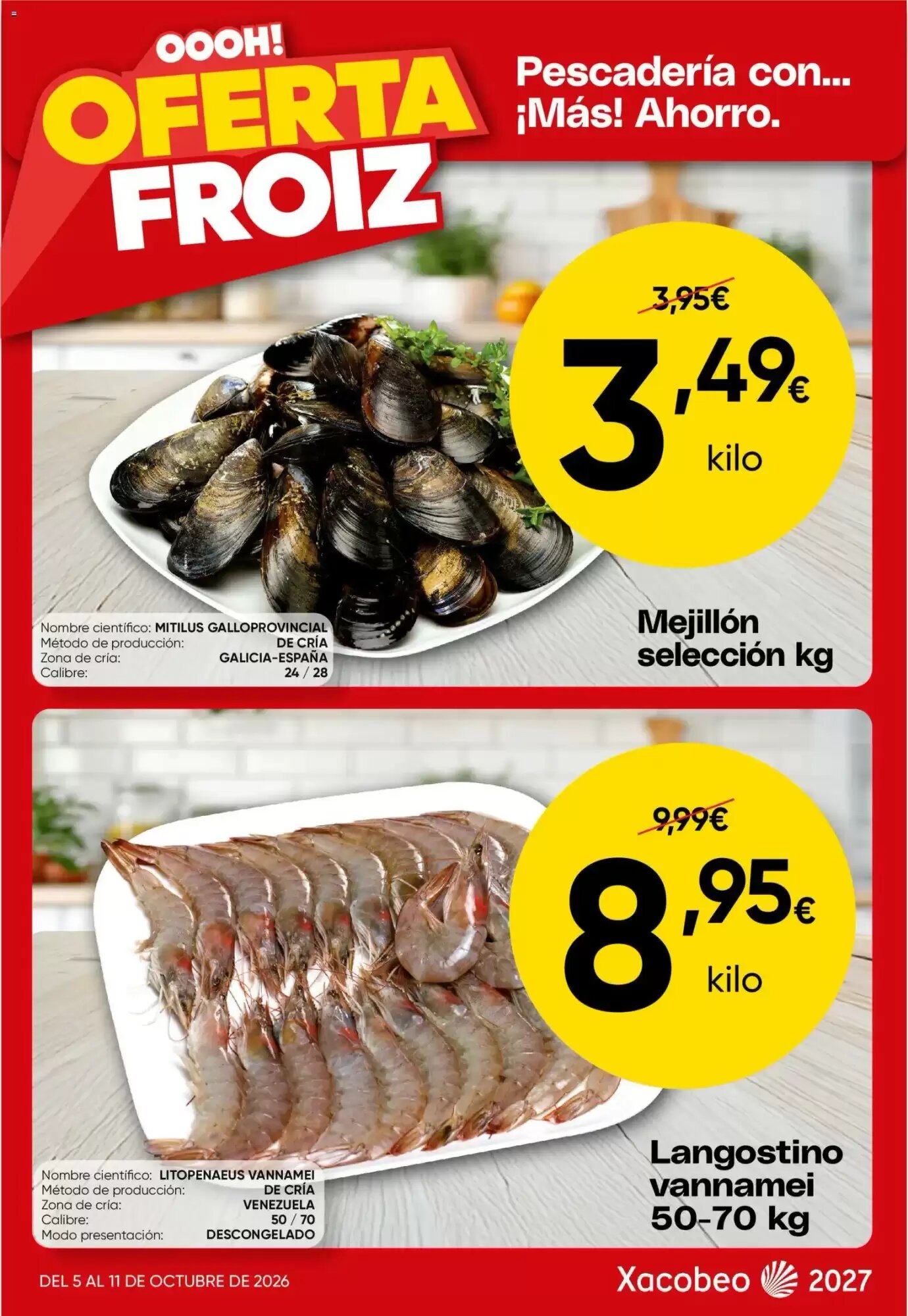 Folleto promocional de FROIZ válido desde el 05/10/2026 - Página 2.