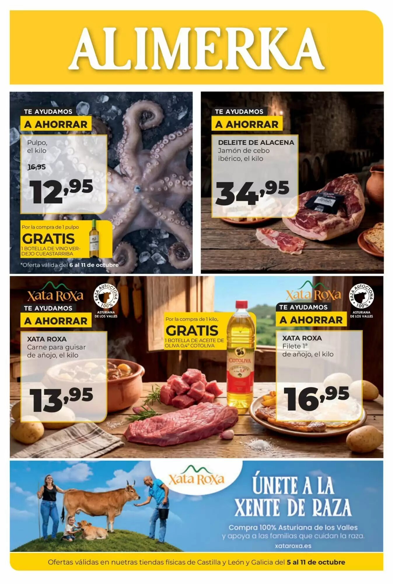 Folleto promocional de Alimerka válido desde el 05/10/2026 - Página 1.