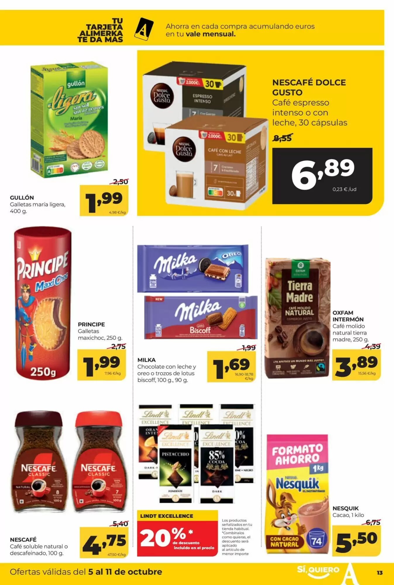 Folleto promocional de Alimerka válido desde el 05/10/2026 - Página 13.