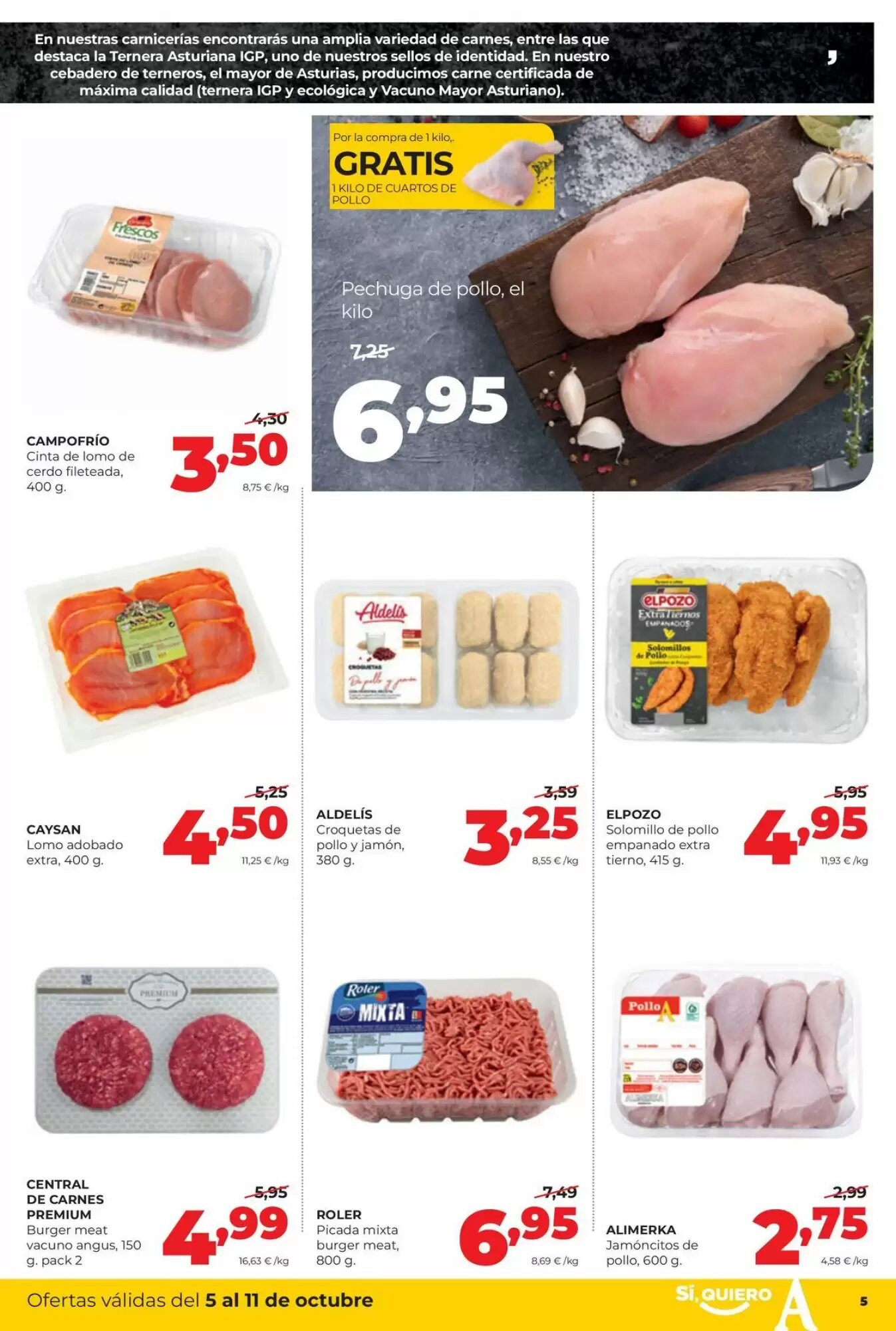 Folleto promocional de Alimerka válido desde el 05/10/2026 - Página 5.