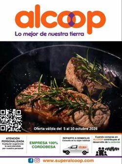 Folleto promocional de Super Alcoop válido desde el 05/10/2026