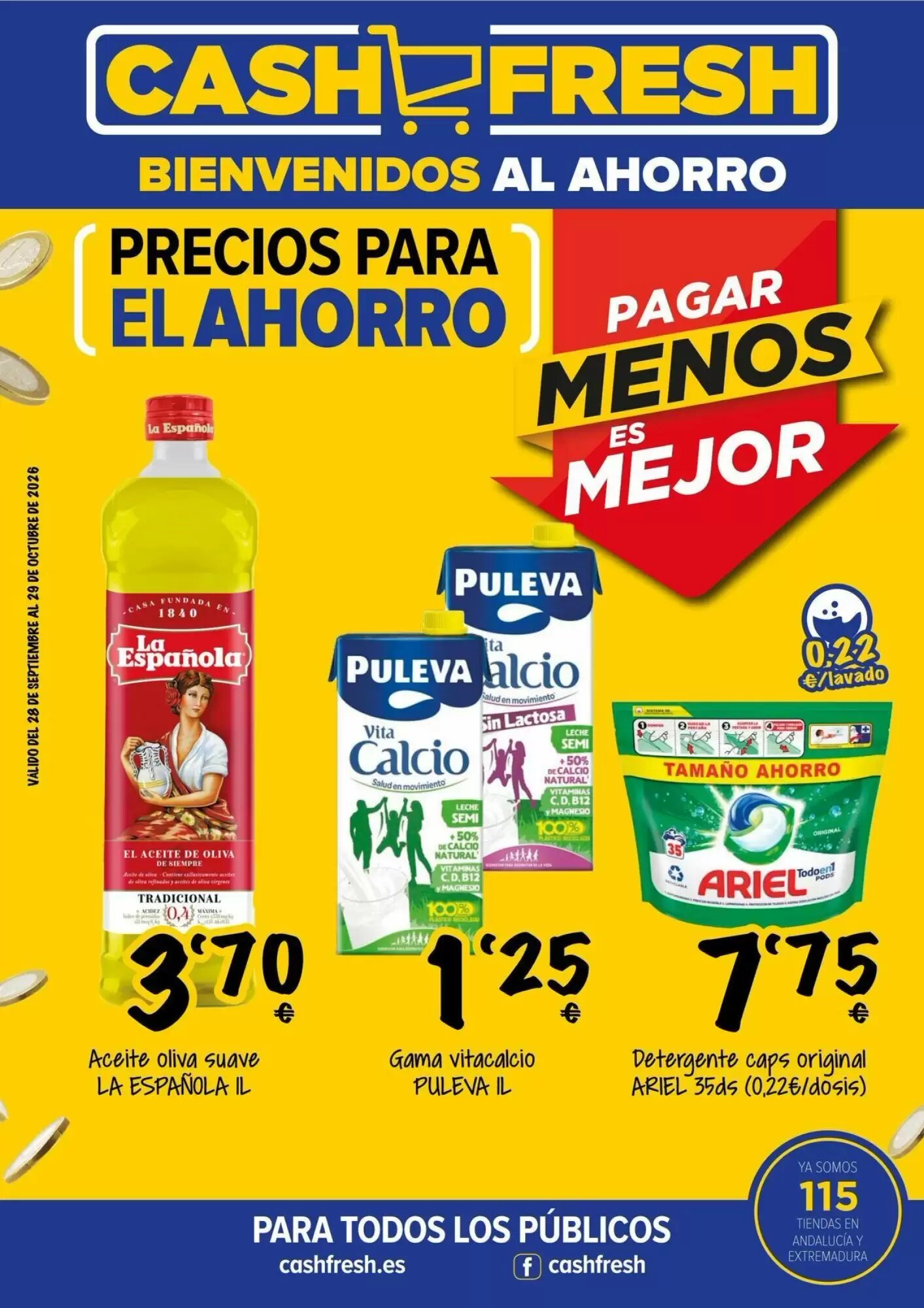 Folleto promocional de Cash Fresh válido desde el 05/10/2026 - Página 1.