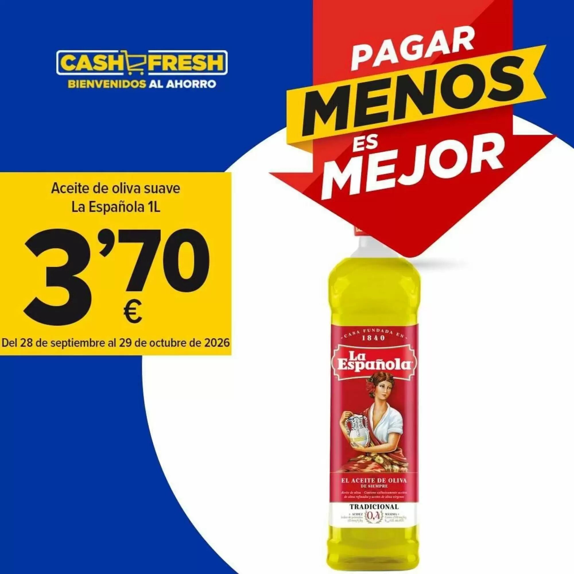 Folleto promocional de Cash Fresh válido desde el 06/10/2026 - Página 1.
