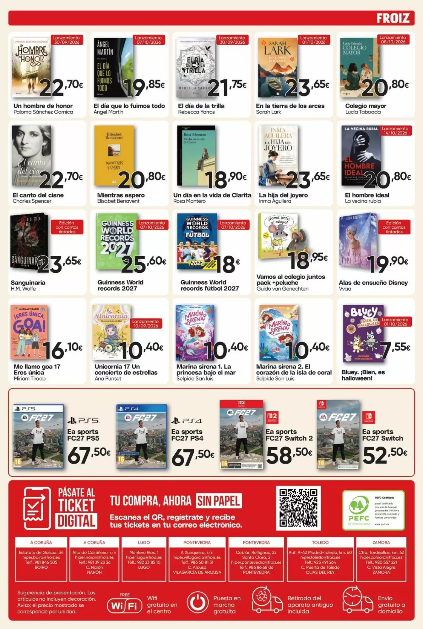 Folleto promocional de FROIZ válido desde el 06/10/2026 - Página 12.