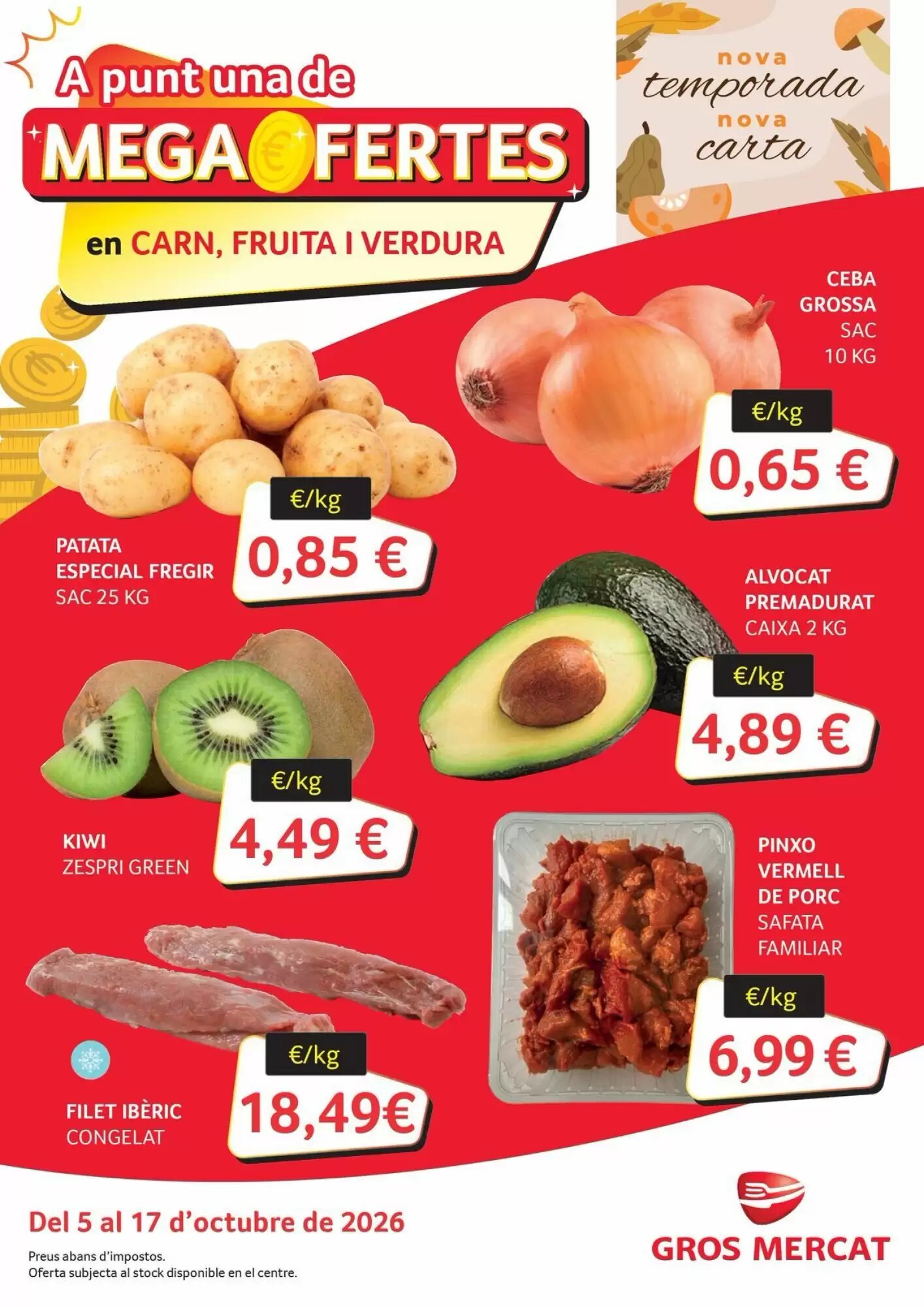 Folleto promocional de GM Cash & Carry válido desde el 06/10/2026 - Página 1.