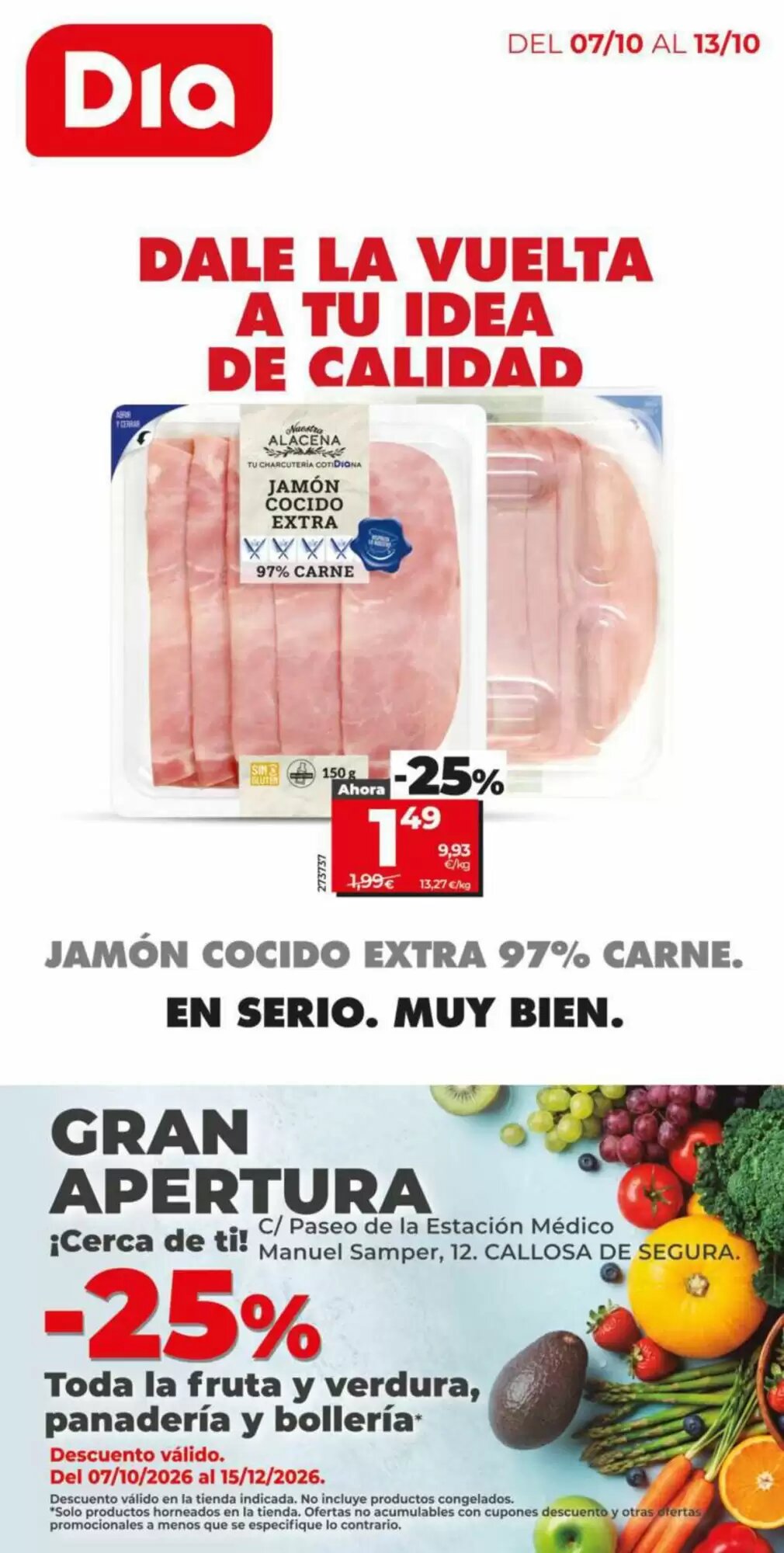 Folleto promocional de Carrefour válido desde el 06/10/2026 - Página 1.