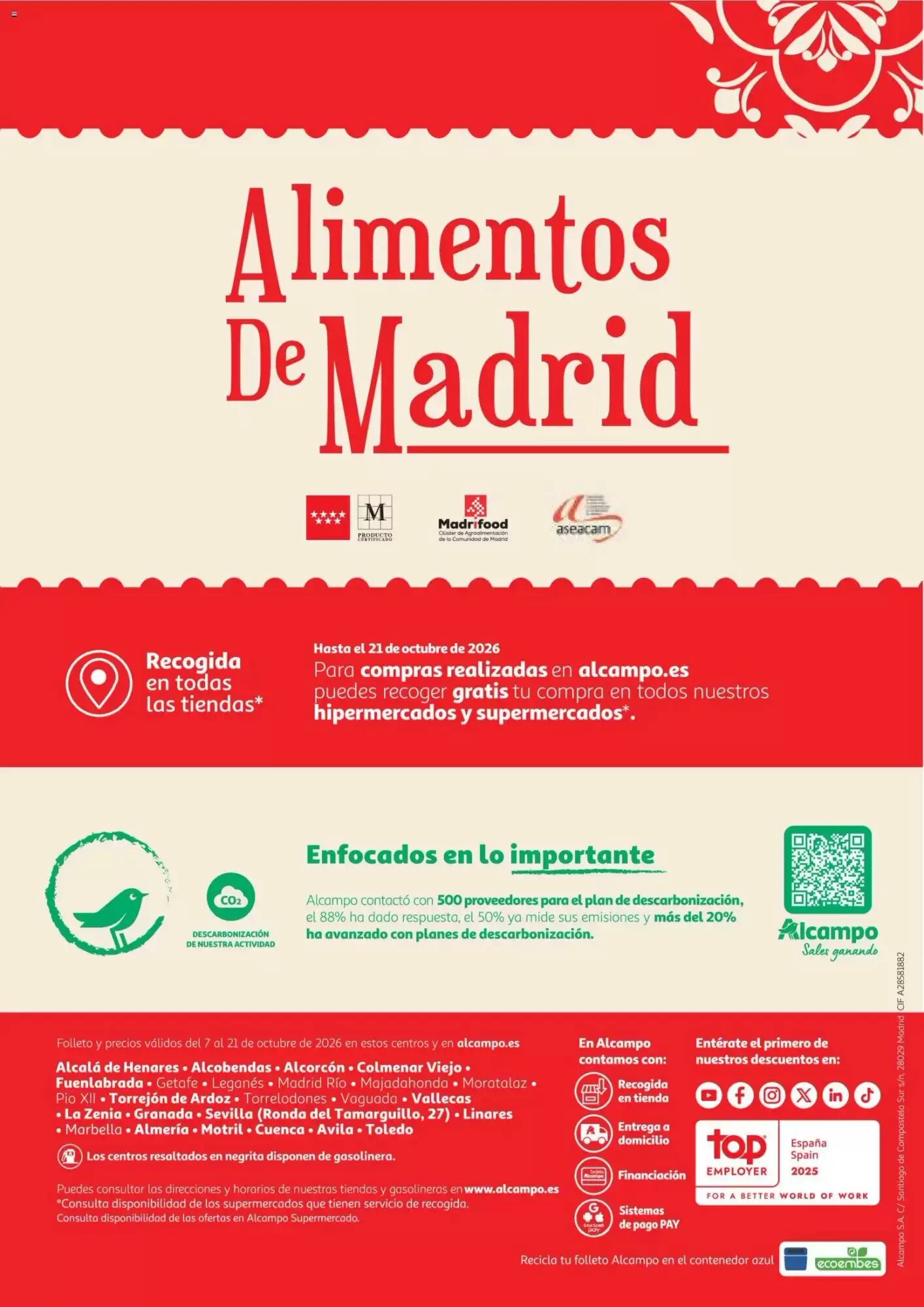 Folleto promocional de Alcampo válido desde el 07/10/2026 - Página 20.