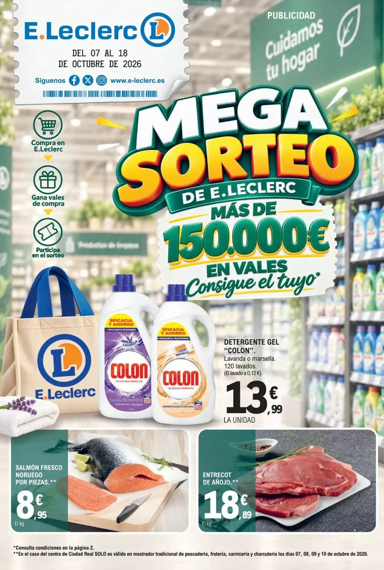 Folleto promocional de E.Leclerc válido desde el 07/10/2026 - Página 1.