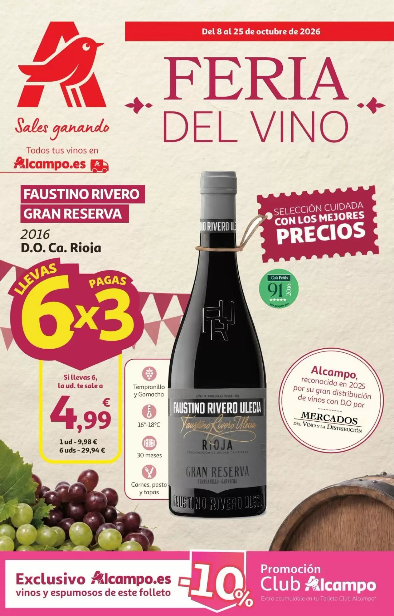 Folleto promocional de Alcampo válido desde el 08/10/2026 - Página 1.